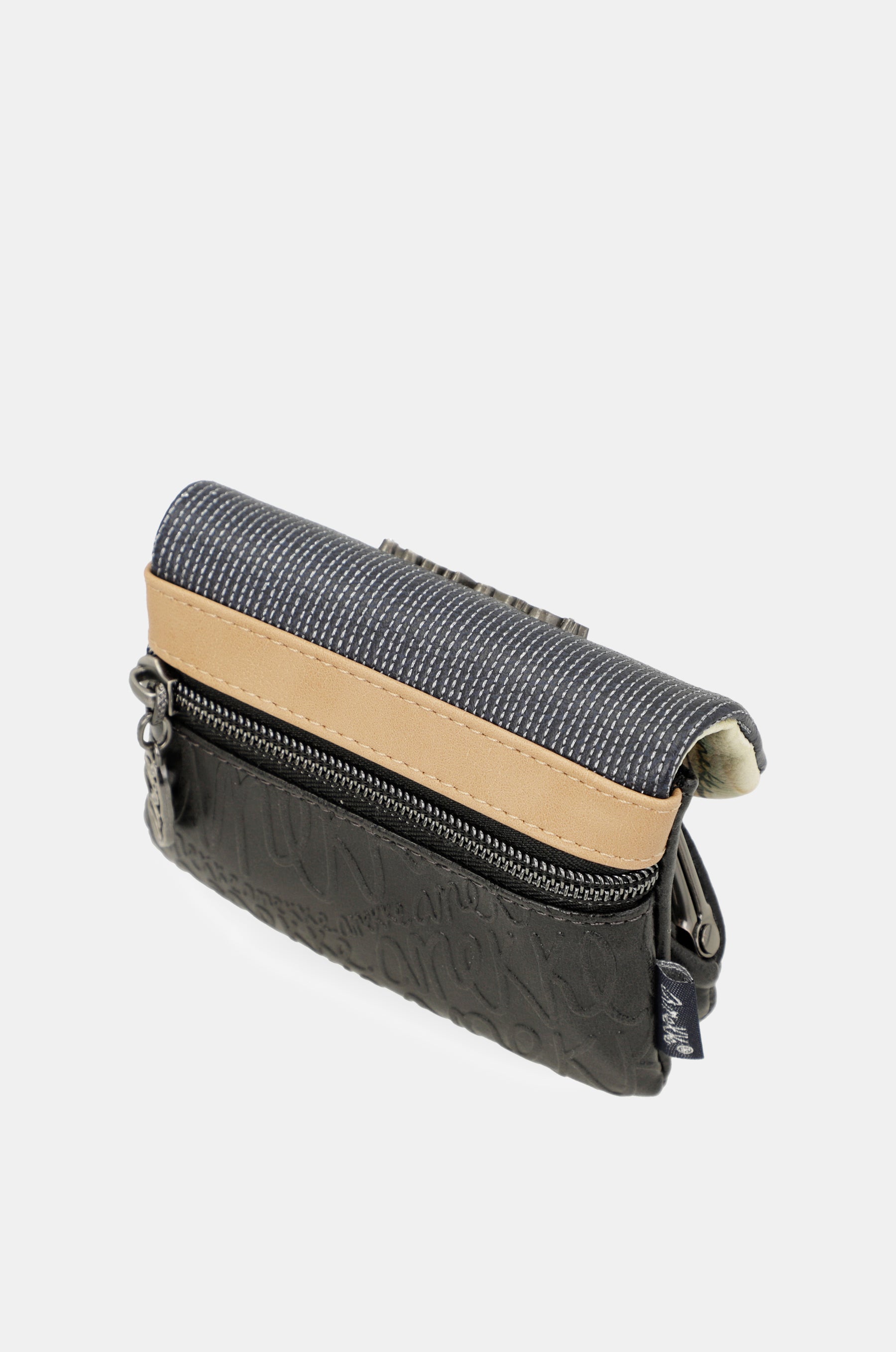 Studio navy blue coin purse with flap