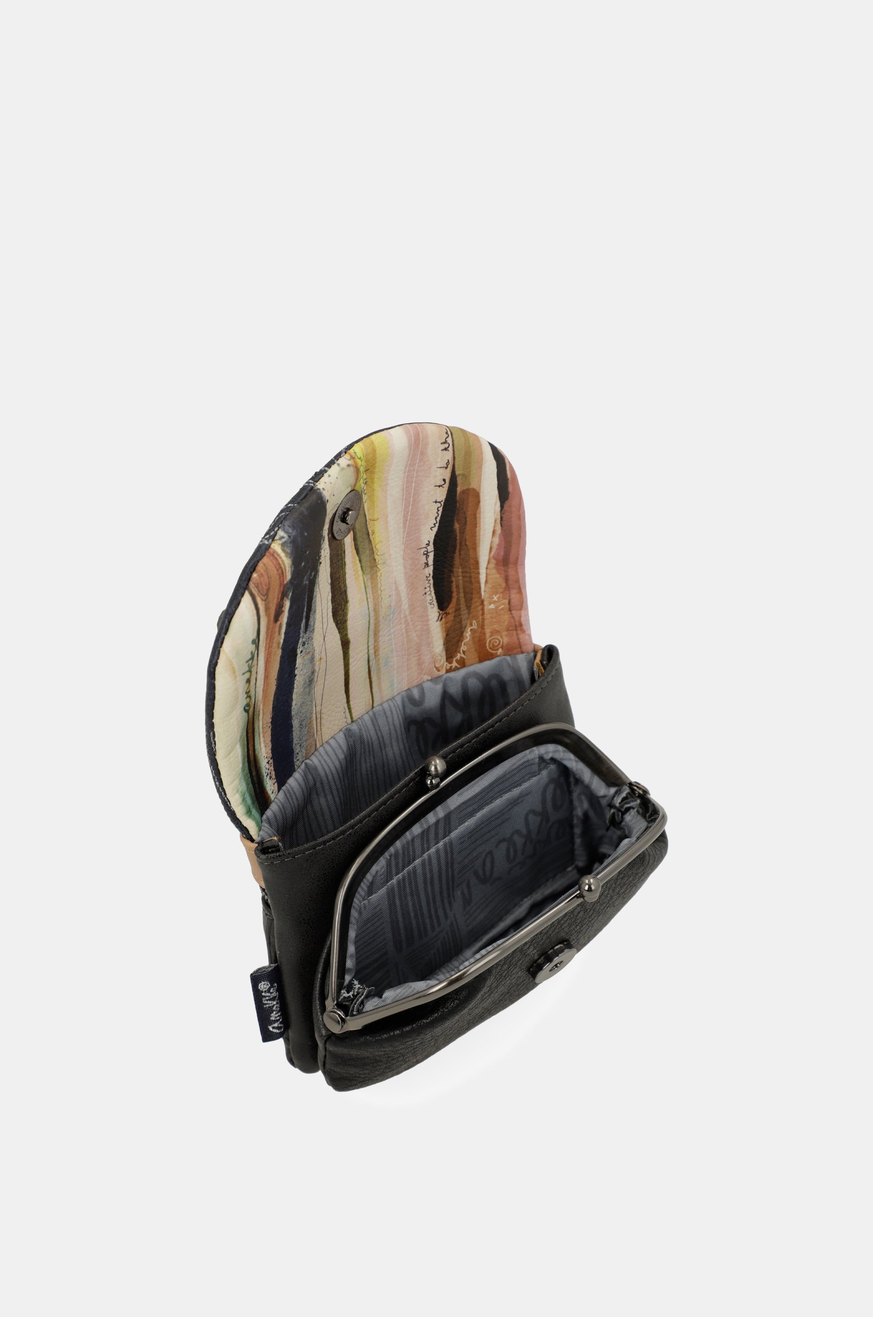 Studio navy blue coin purse with flap