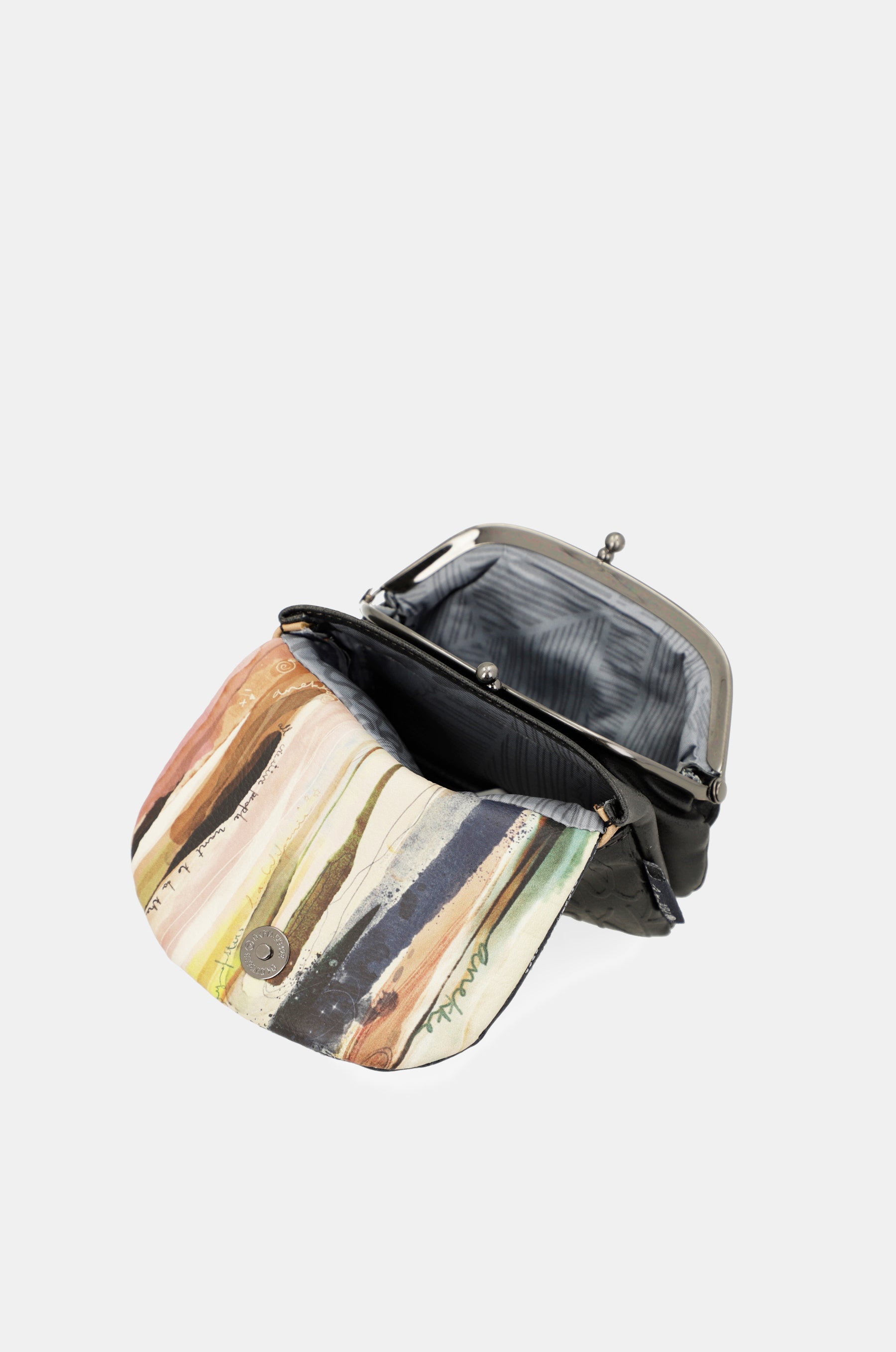 Studio navy blue coin purse with flap