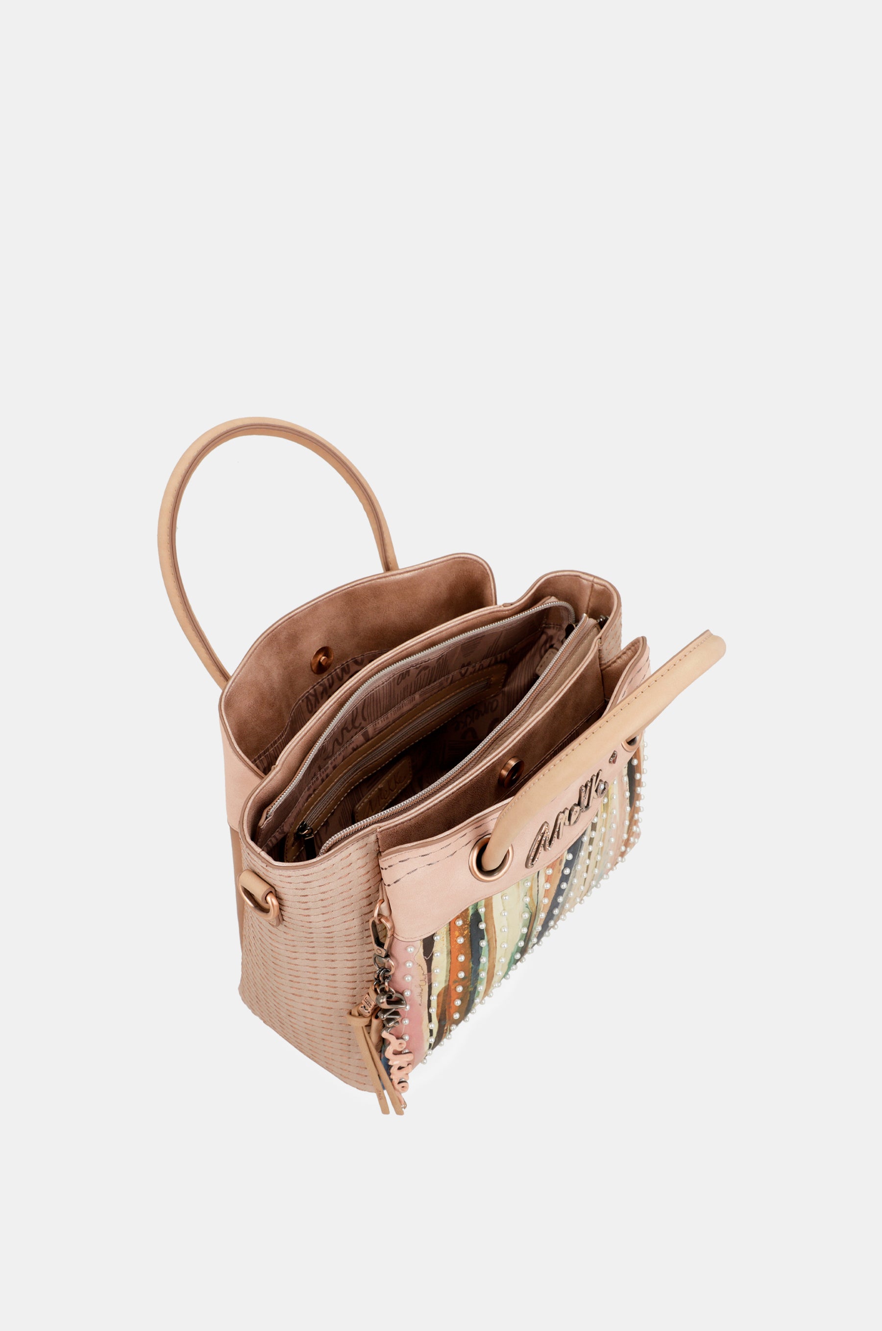 Studio nude handle bag
