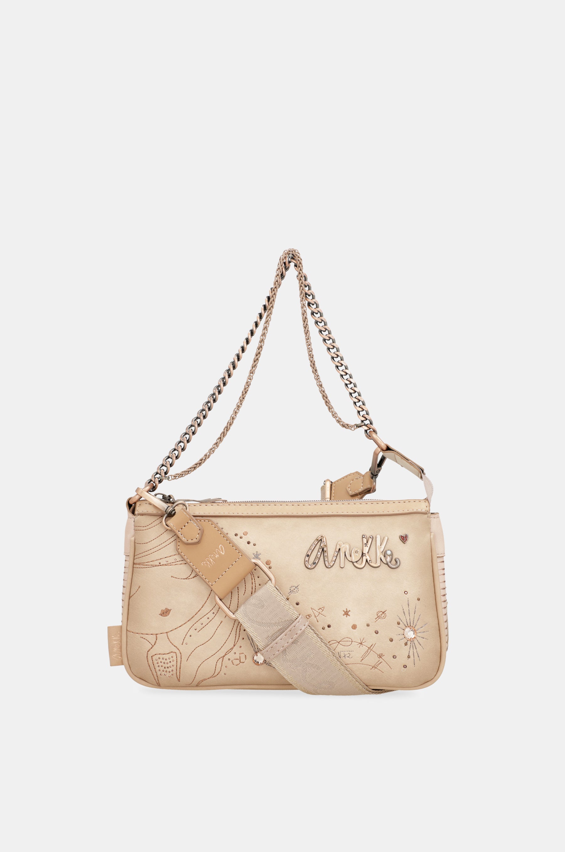 Studio nude baguette bag