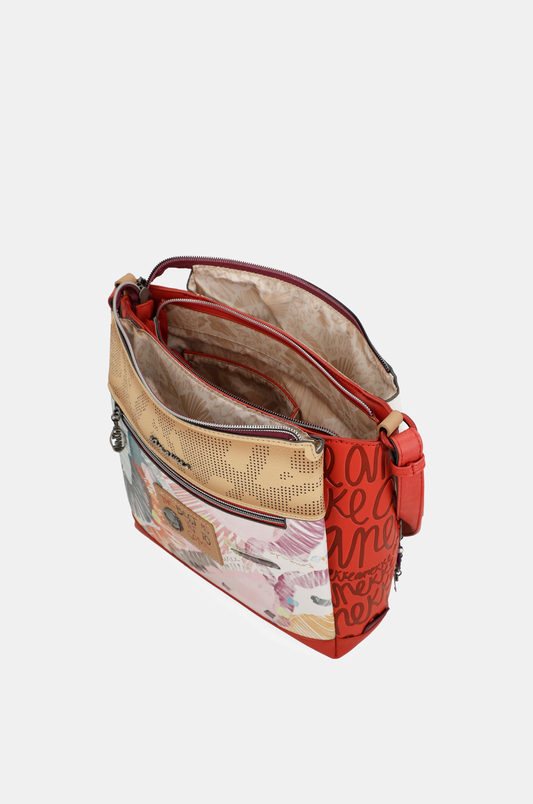 Fashion 3-compartment crossbody bag
