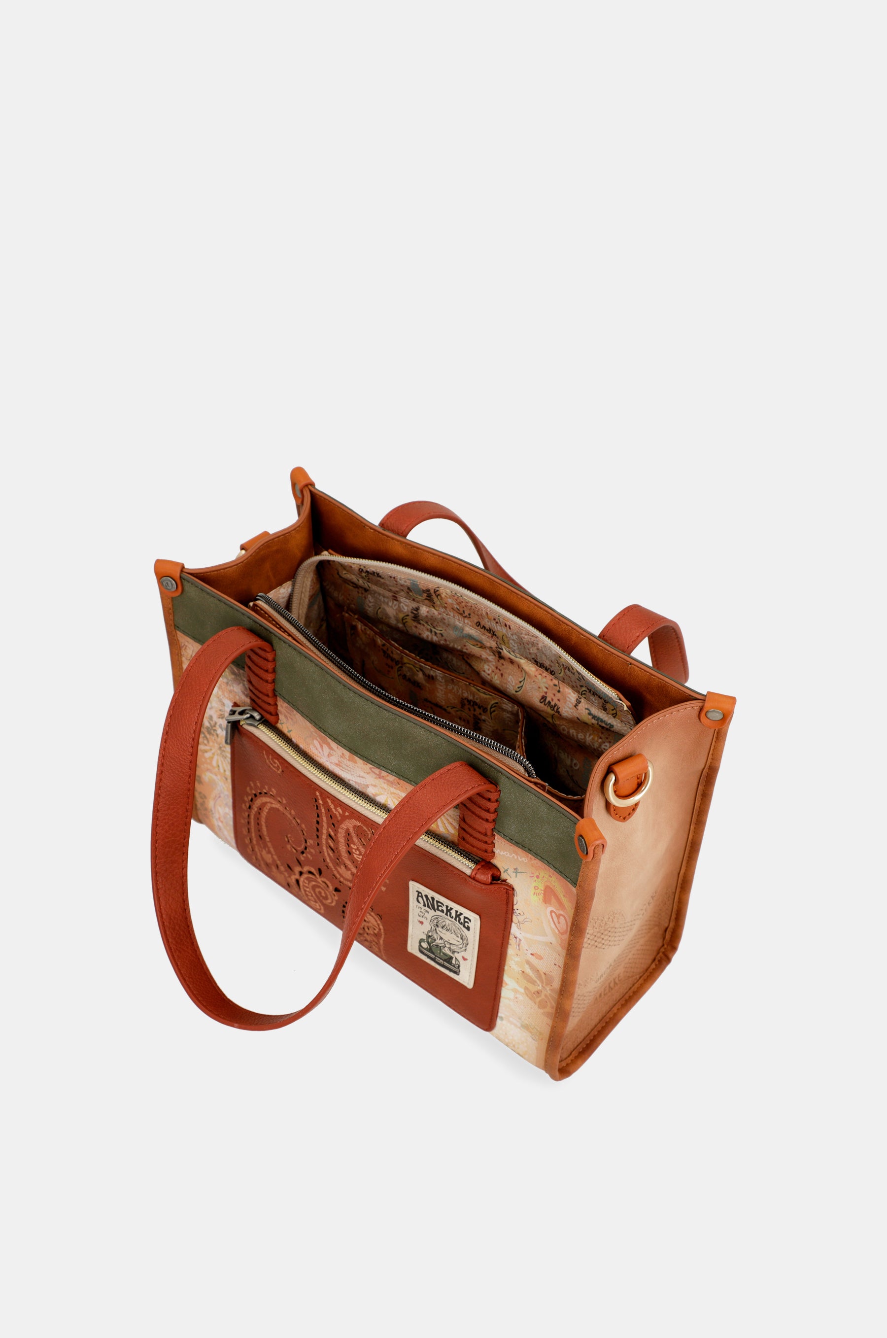 Peace & Love camel tote