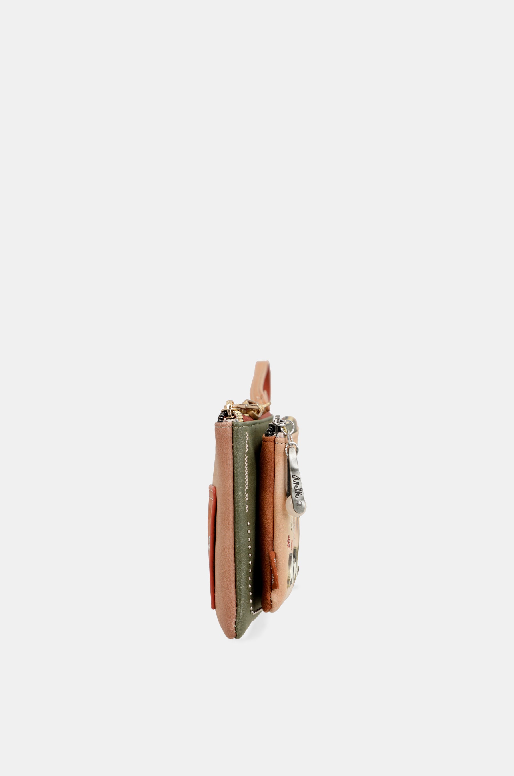 Anekke Peace & Love camel RFID wallet