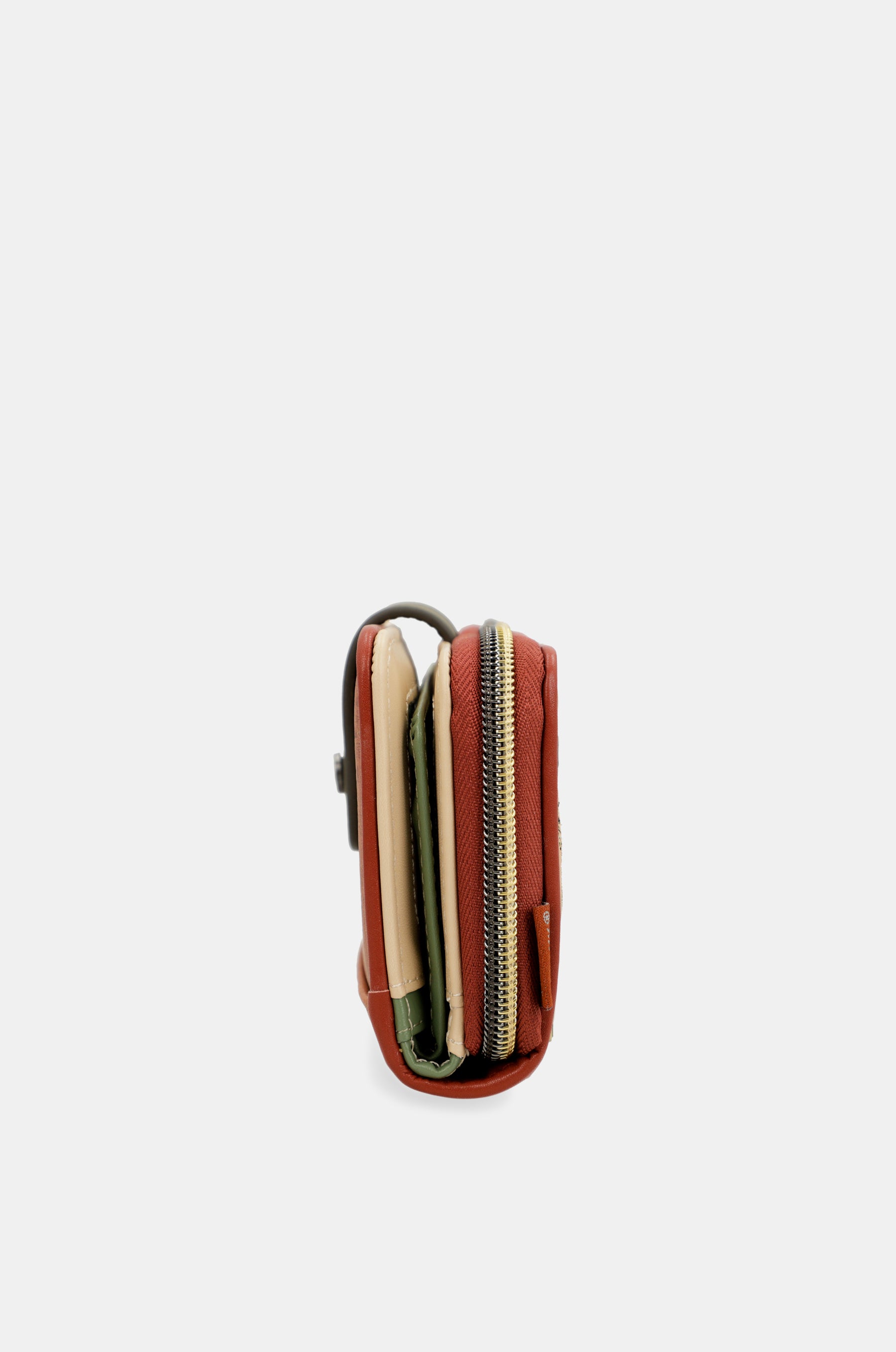 Peace & Love camel medium RFID wallet