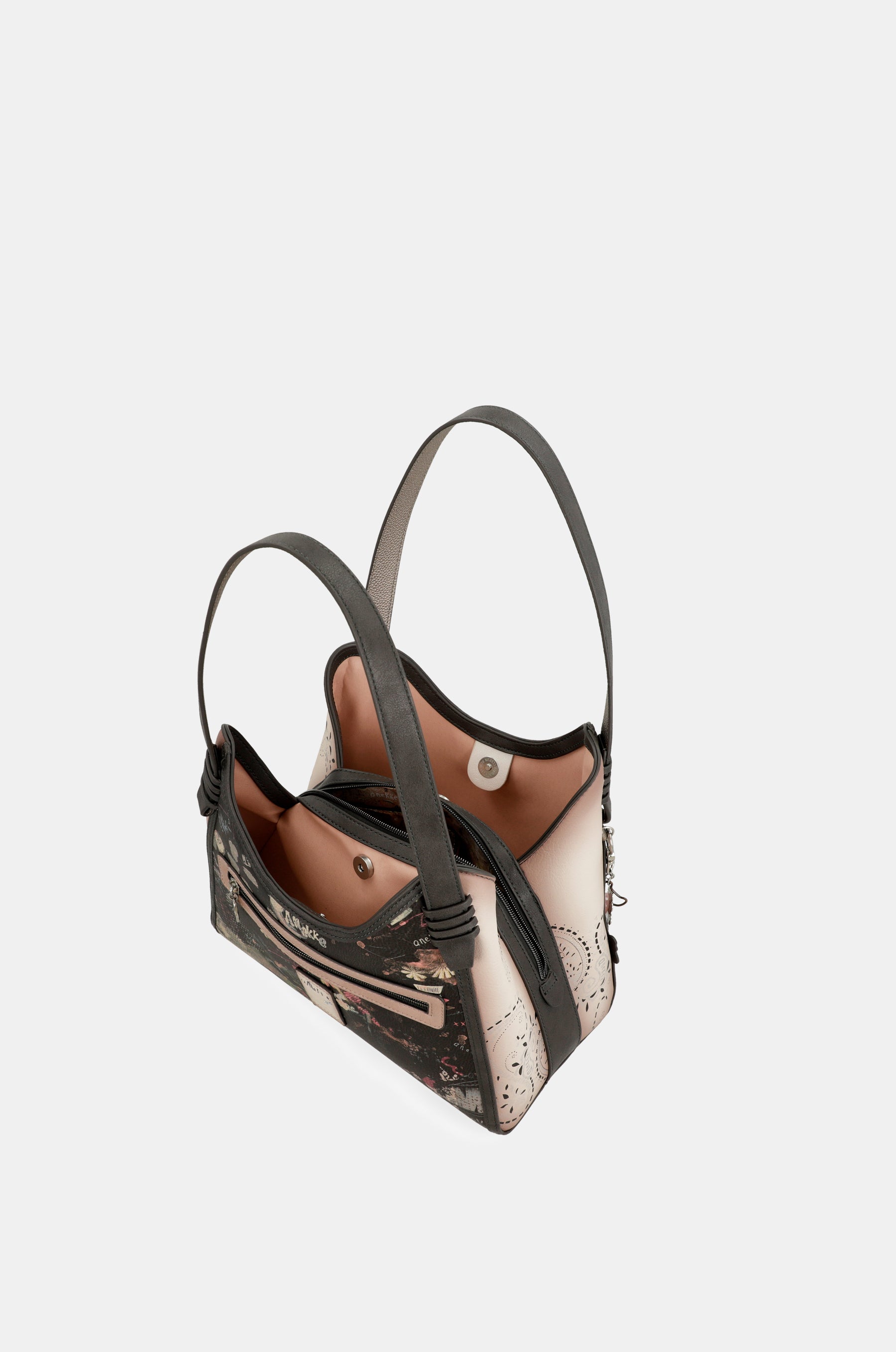 Peace & Love pink shoulder bag