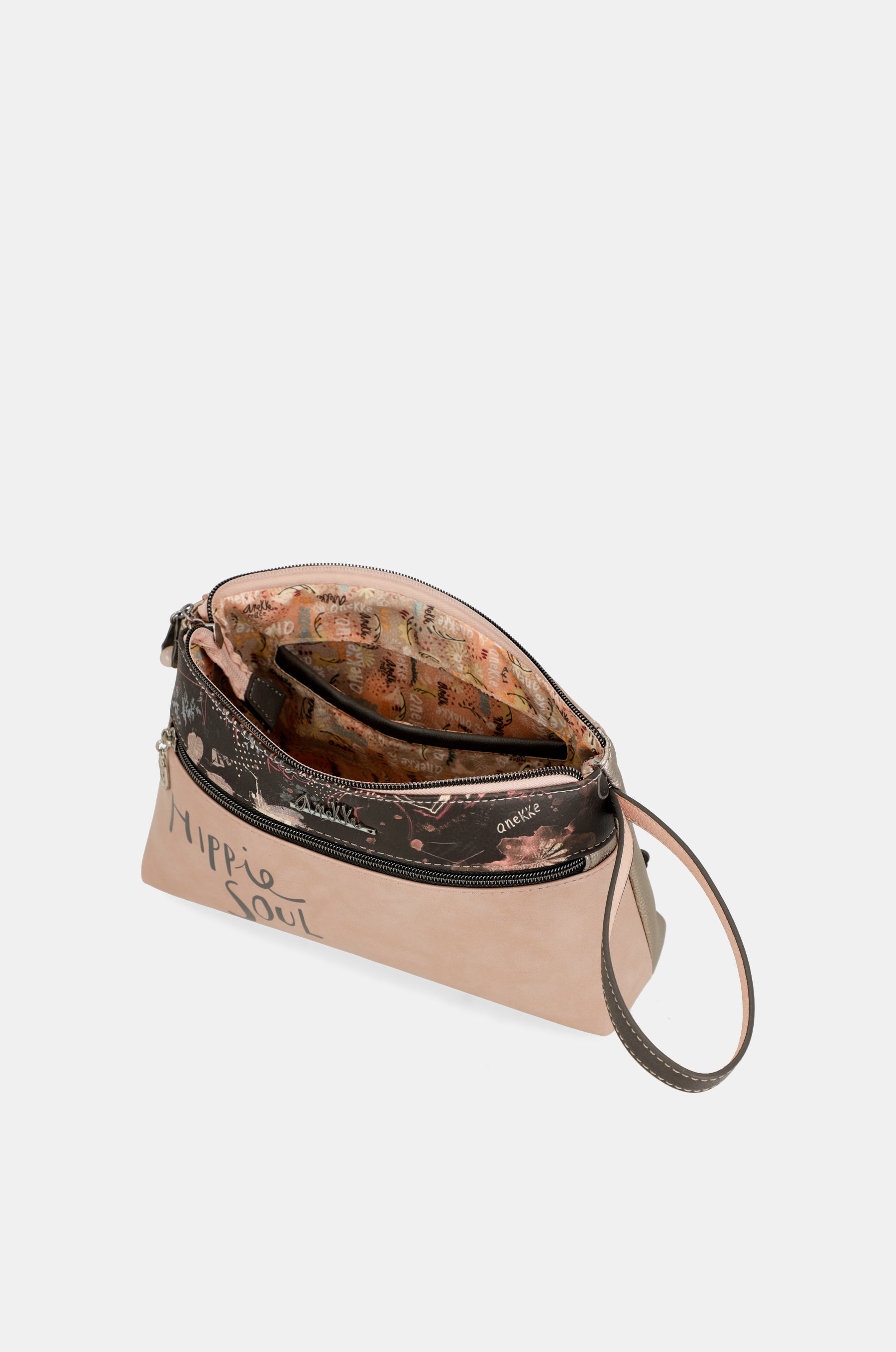 Peace & Love pink toiletry bag