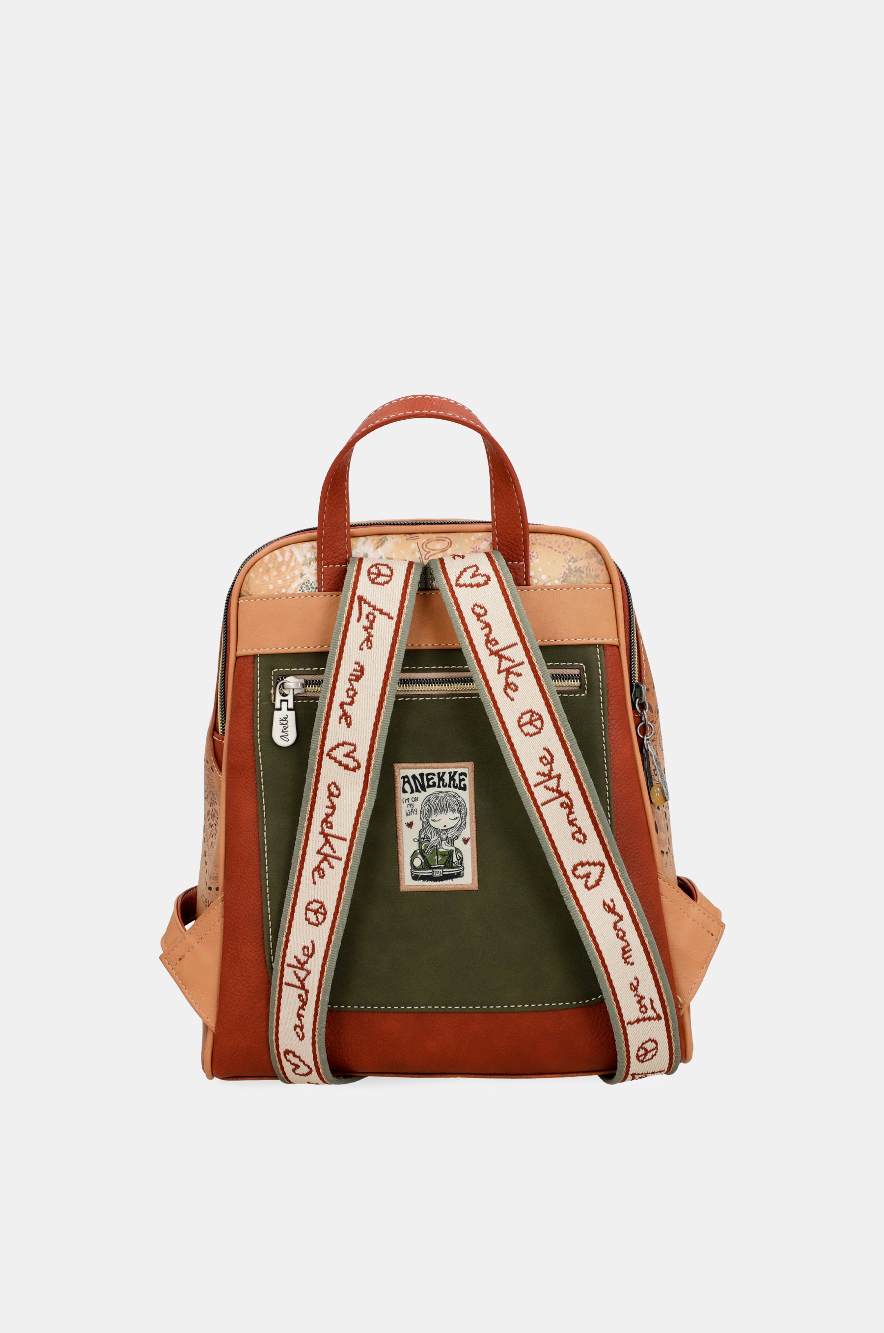 Flowers 2-compartment backpack