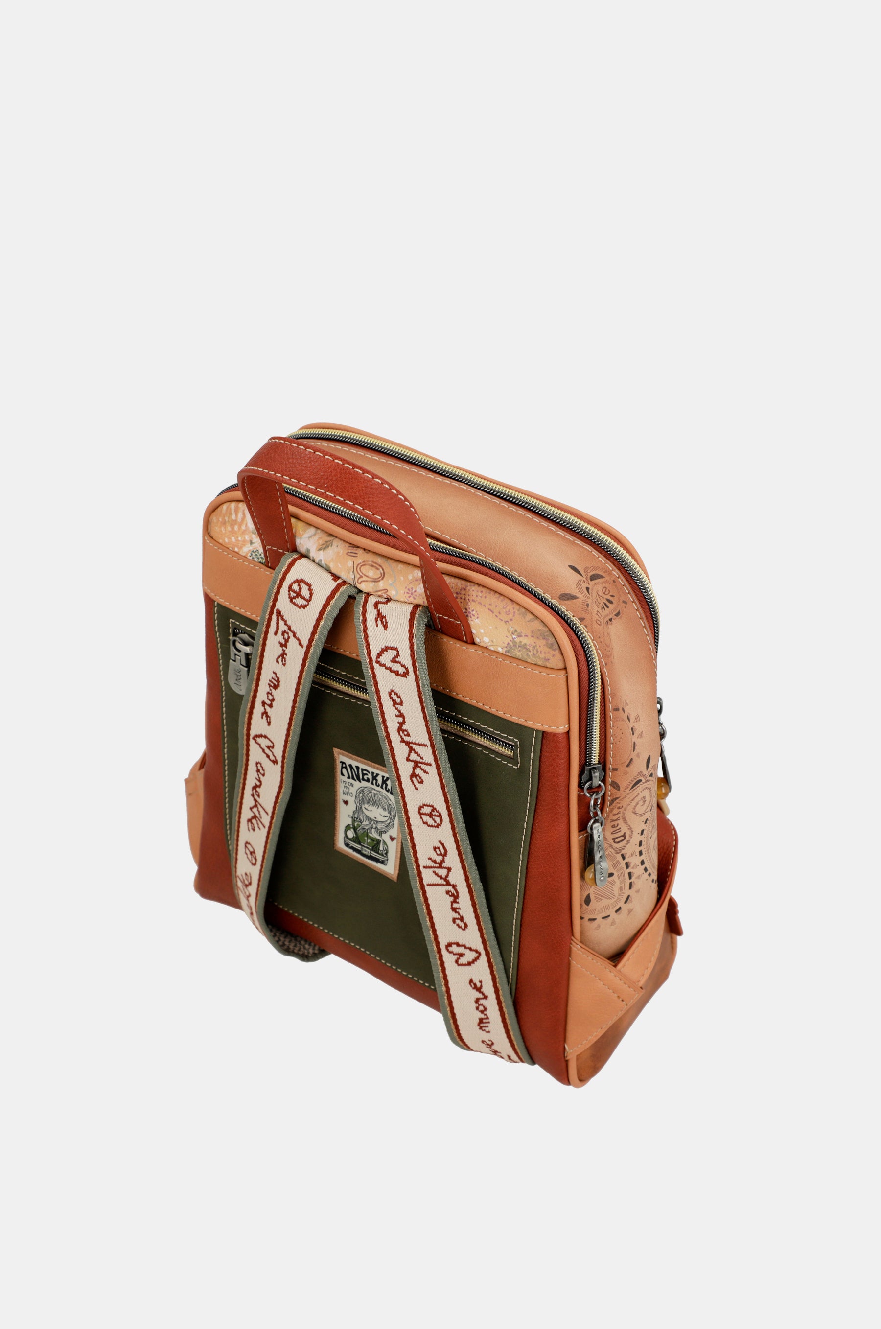 Flowers 2-compartment backpack
