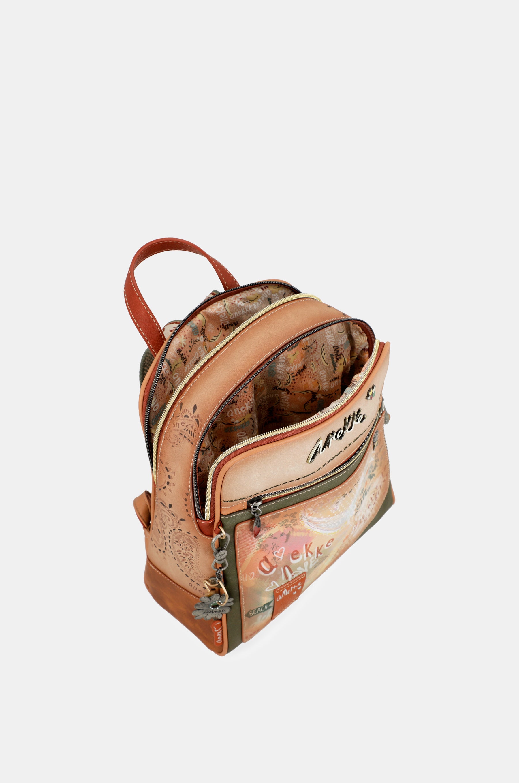 Flowers 2-compartment backpack