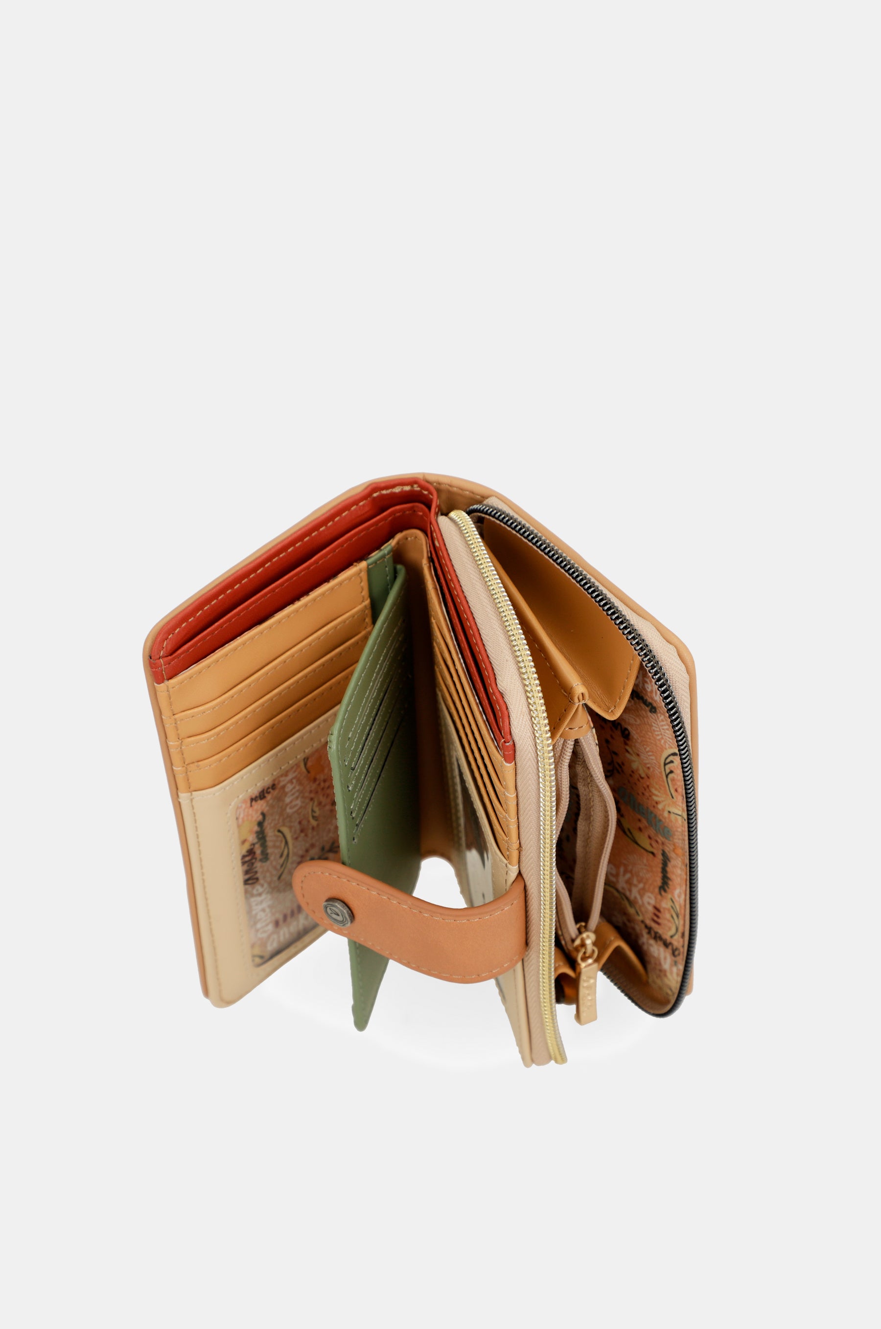 Flowers medium RFID wallet