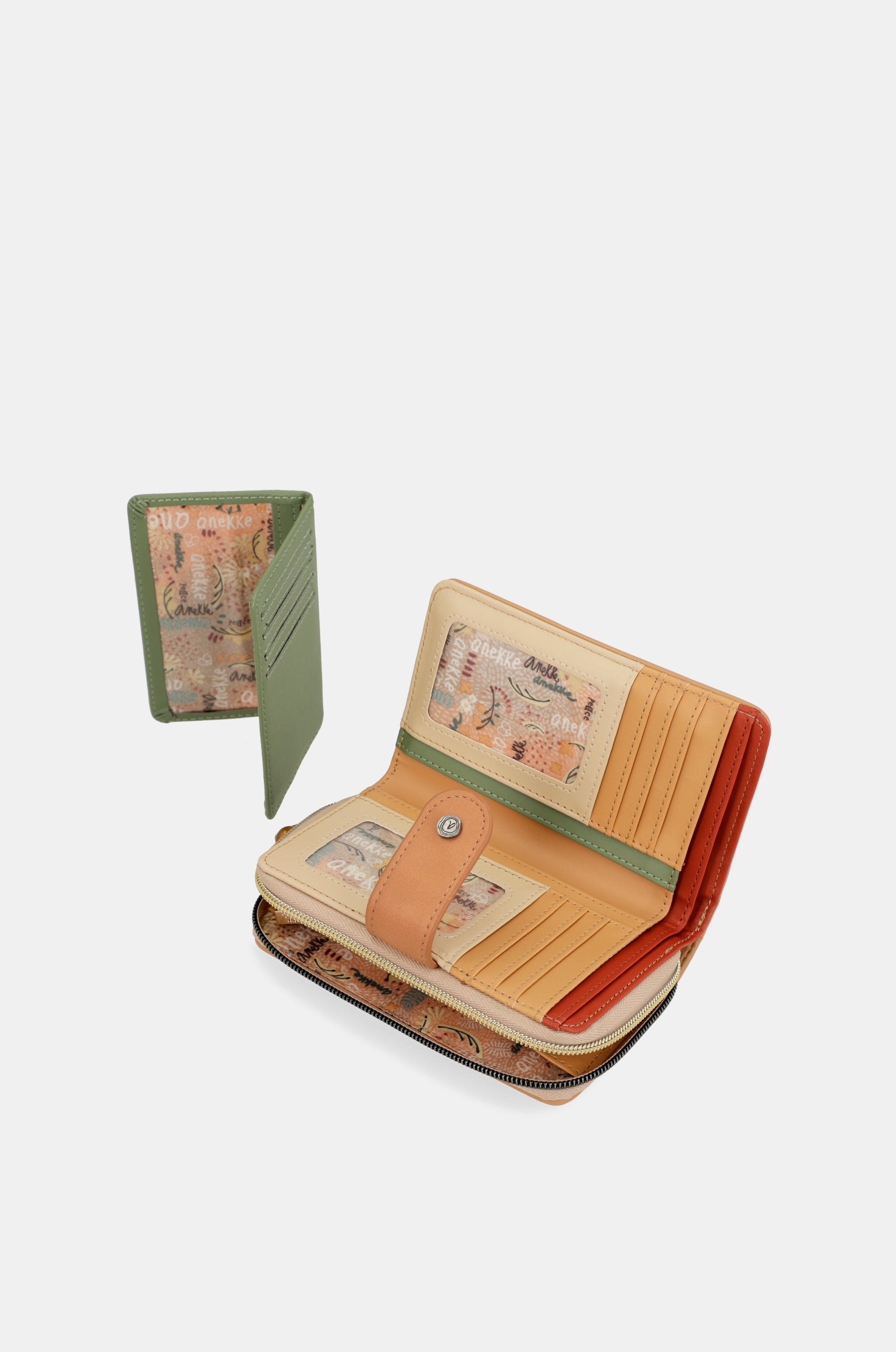 Flowers medium RFID wallet