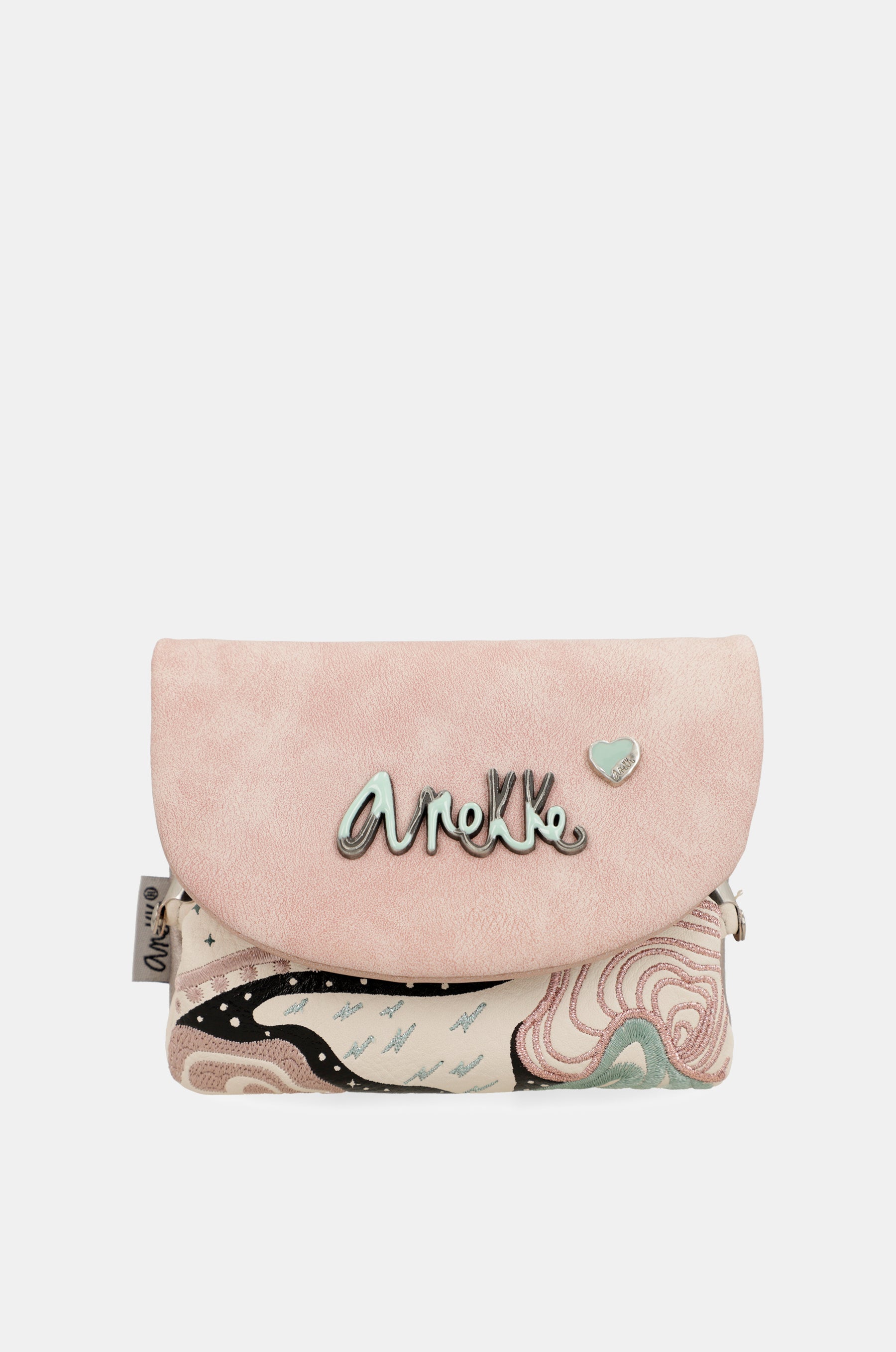 Psicodelic coin purse with flap