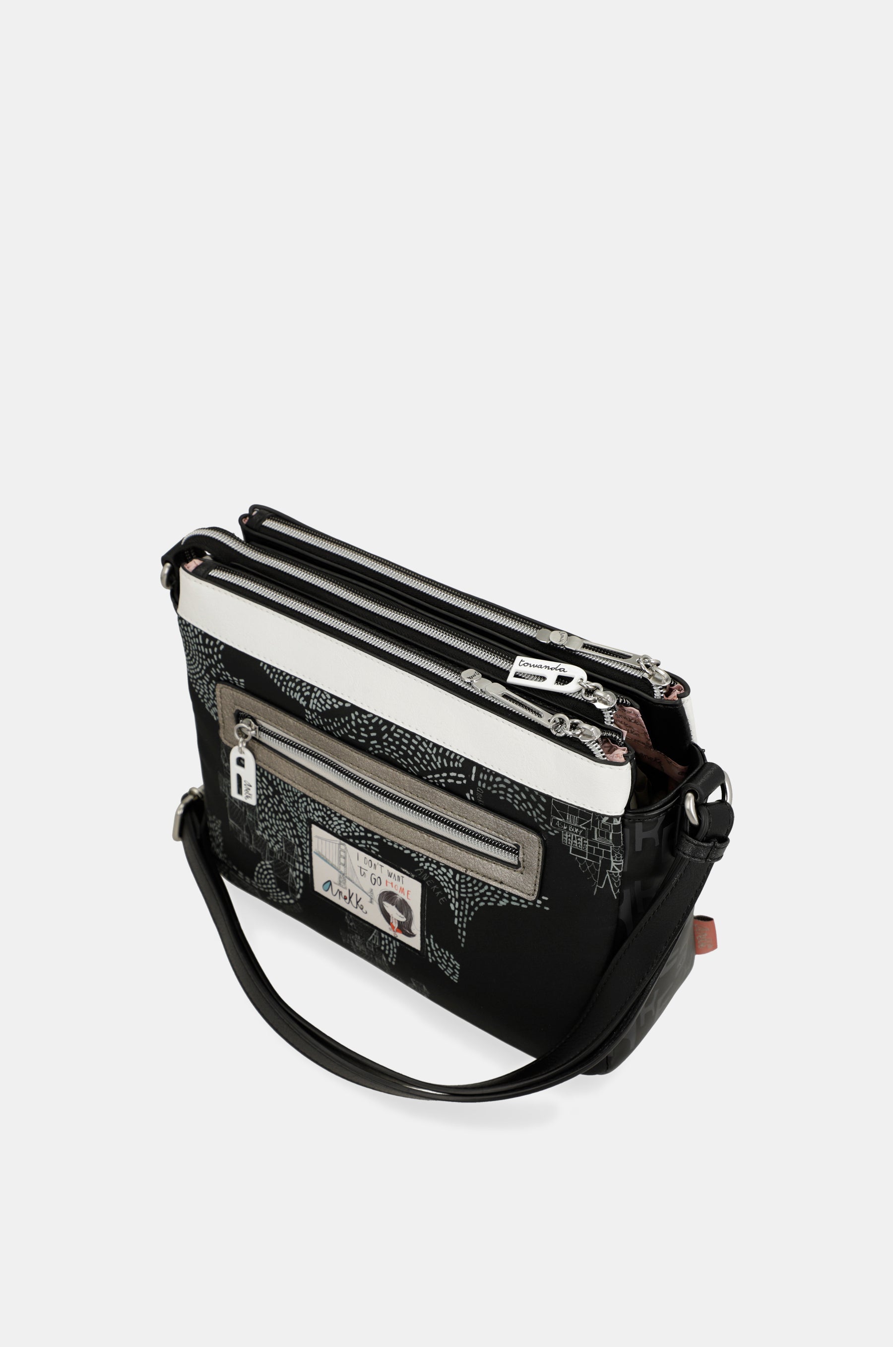 Nature Sixties 3-compartment crossbody bag