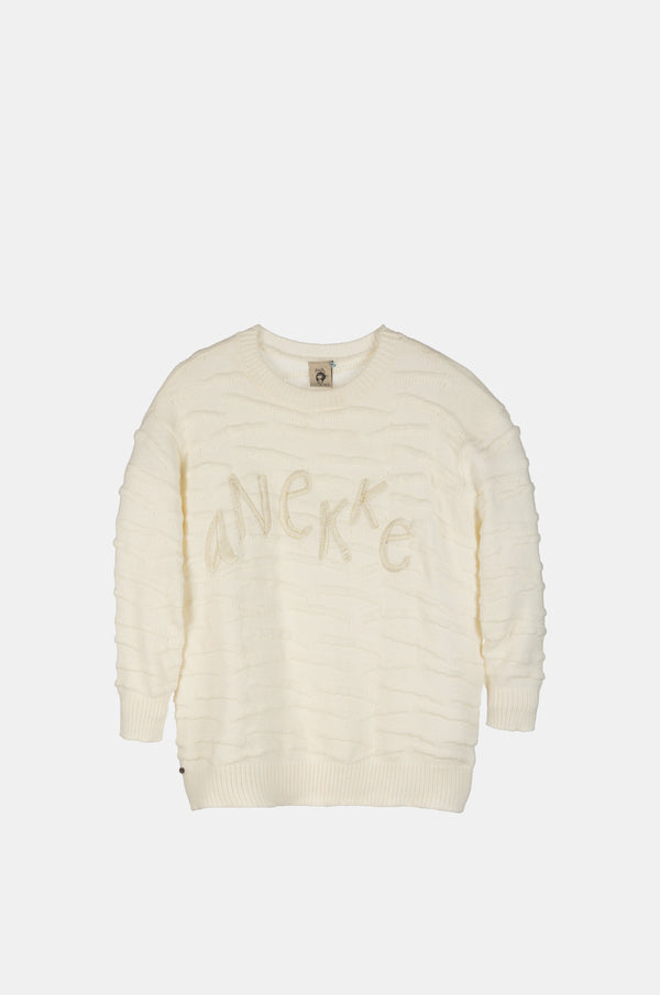Ecru knitted jumper