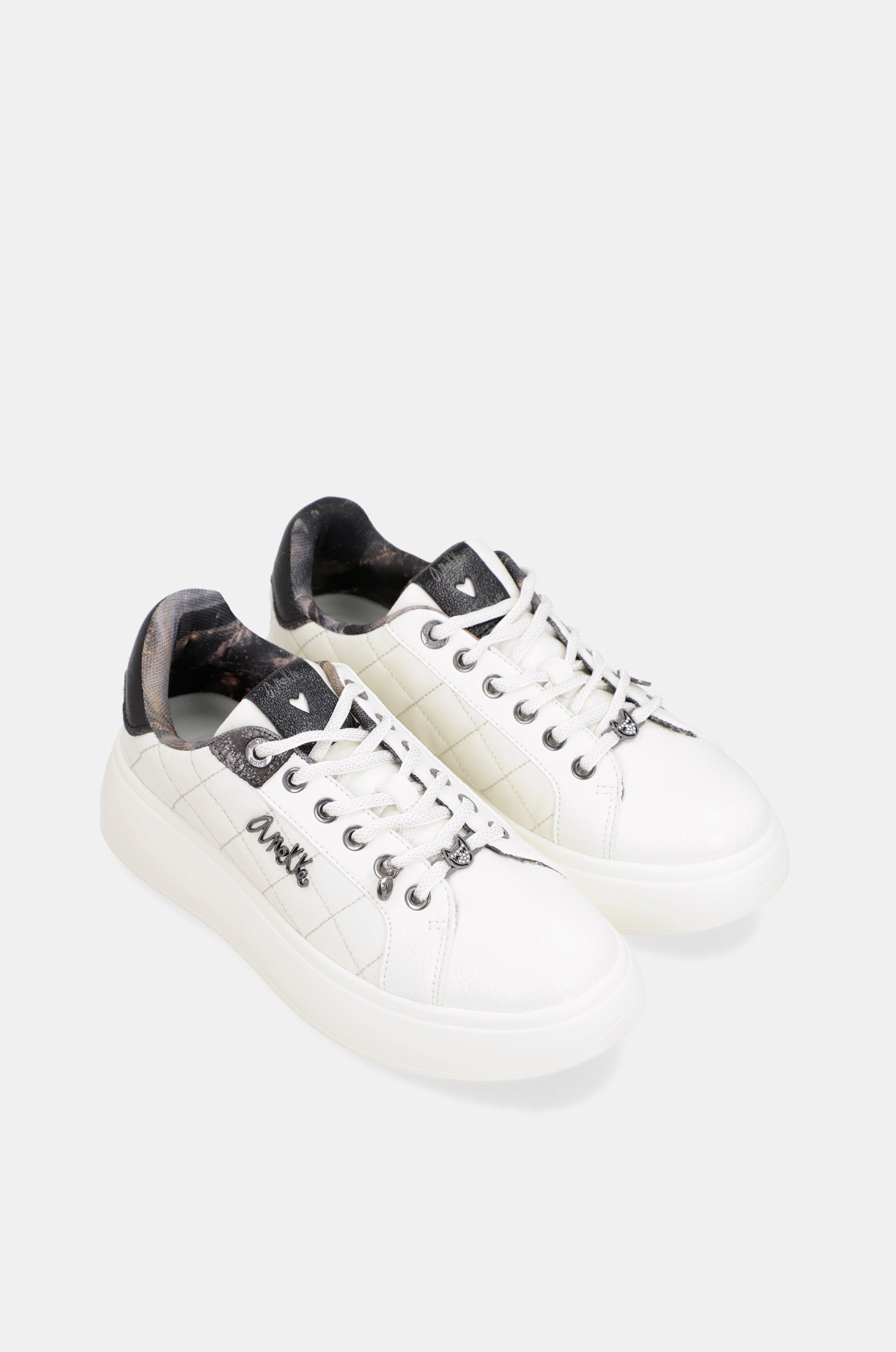Casual white sneakers