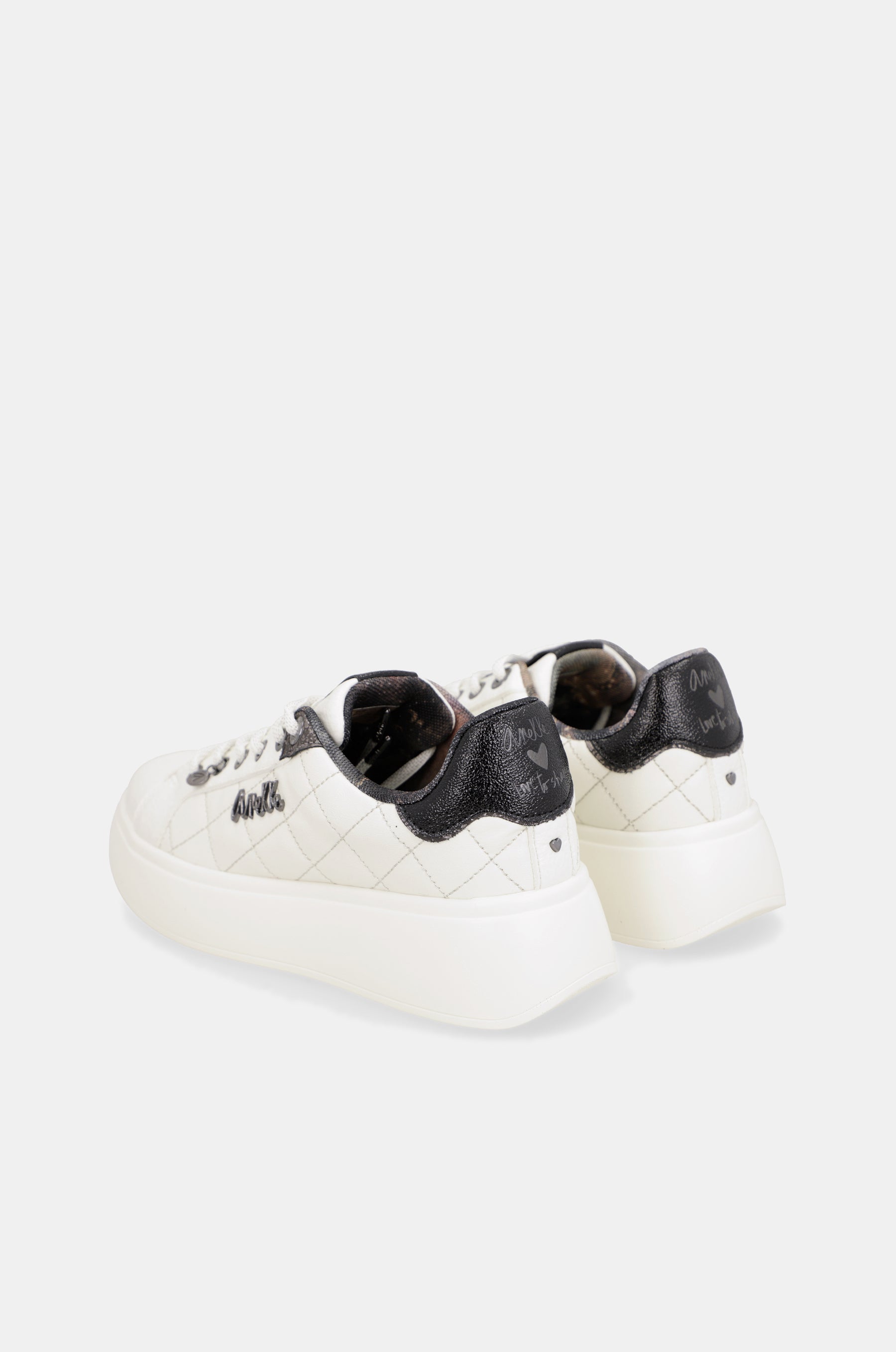 Casual white sneakers