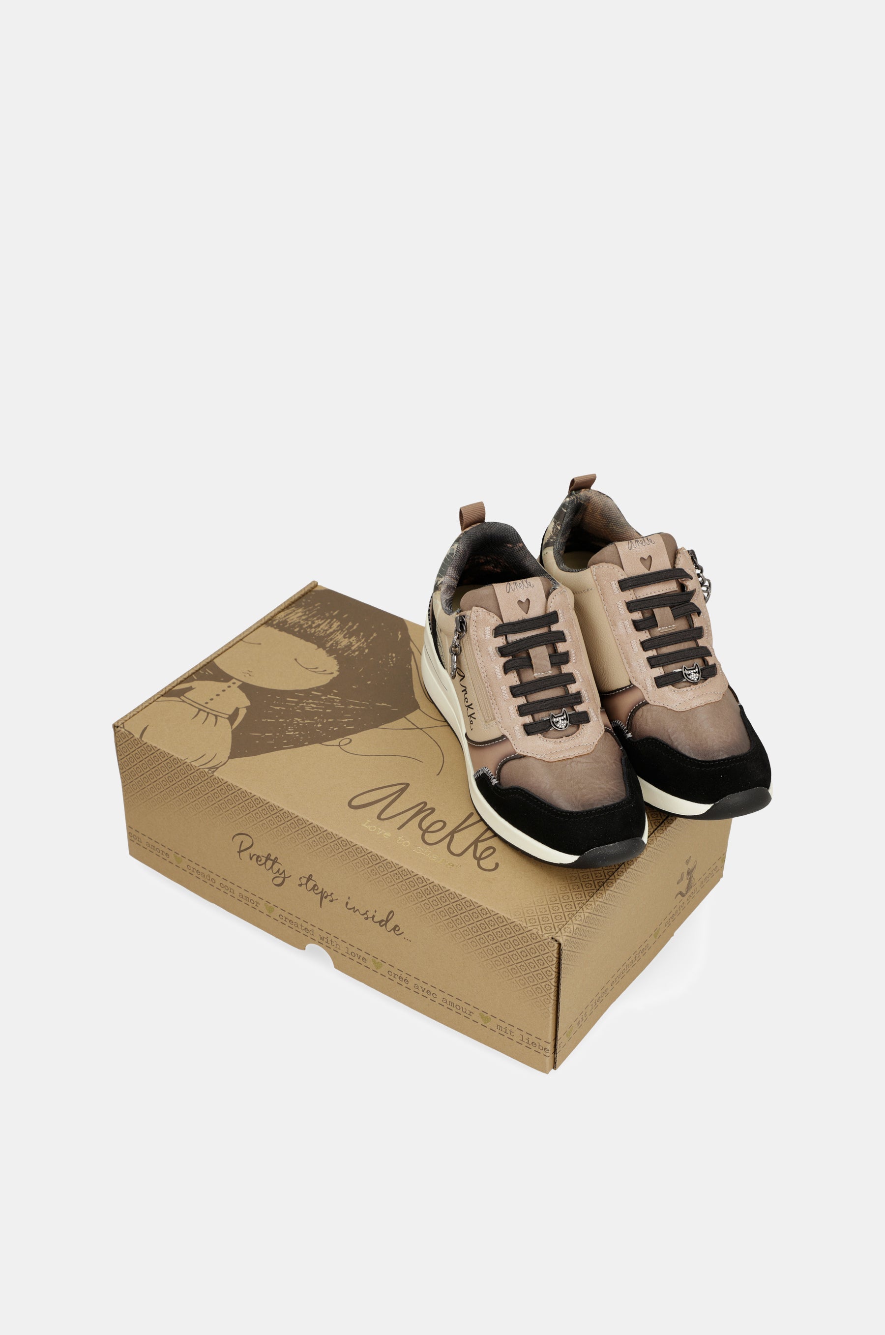 Dreams multicoloured wedge sneakers