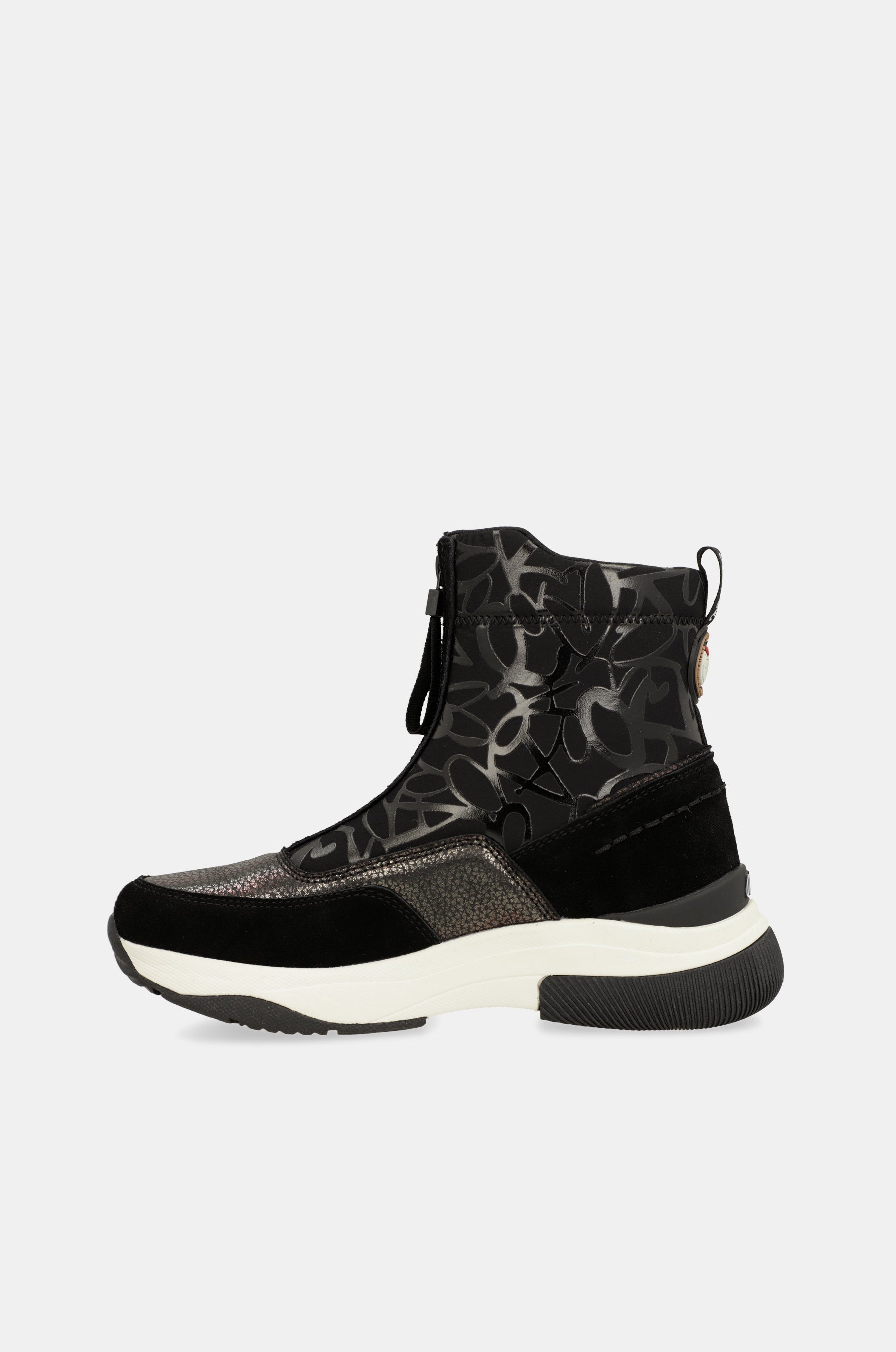 Dressy black sporty ankle boot