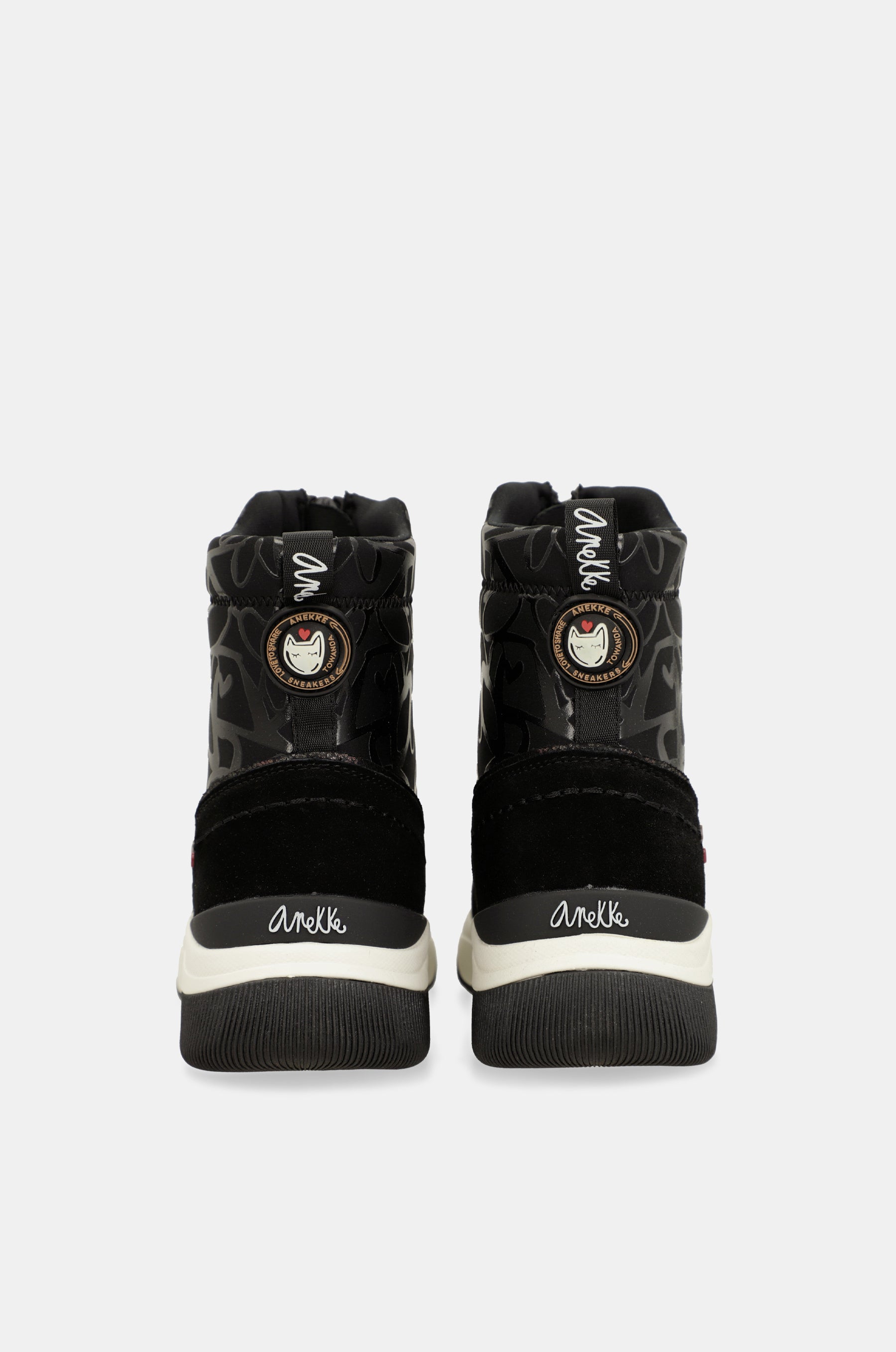 Dressy black sporty ankle boot