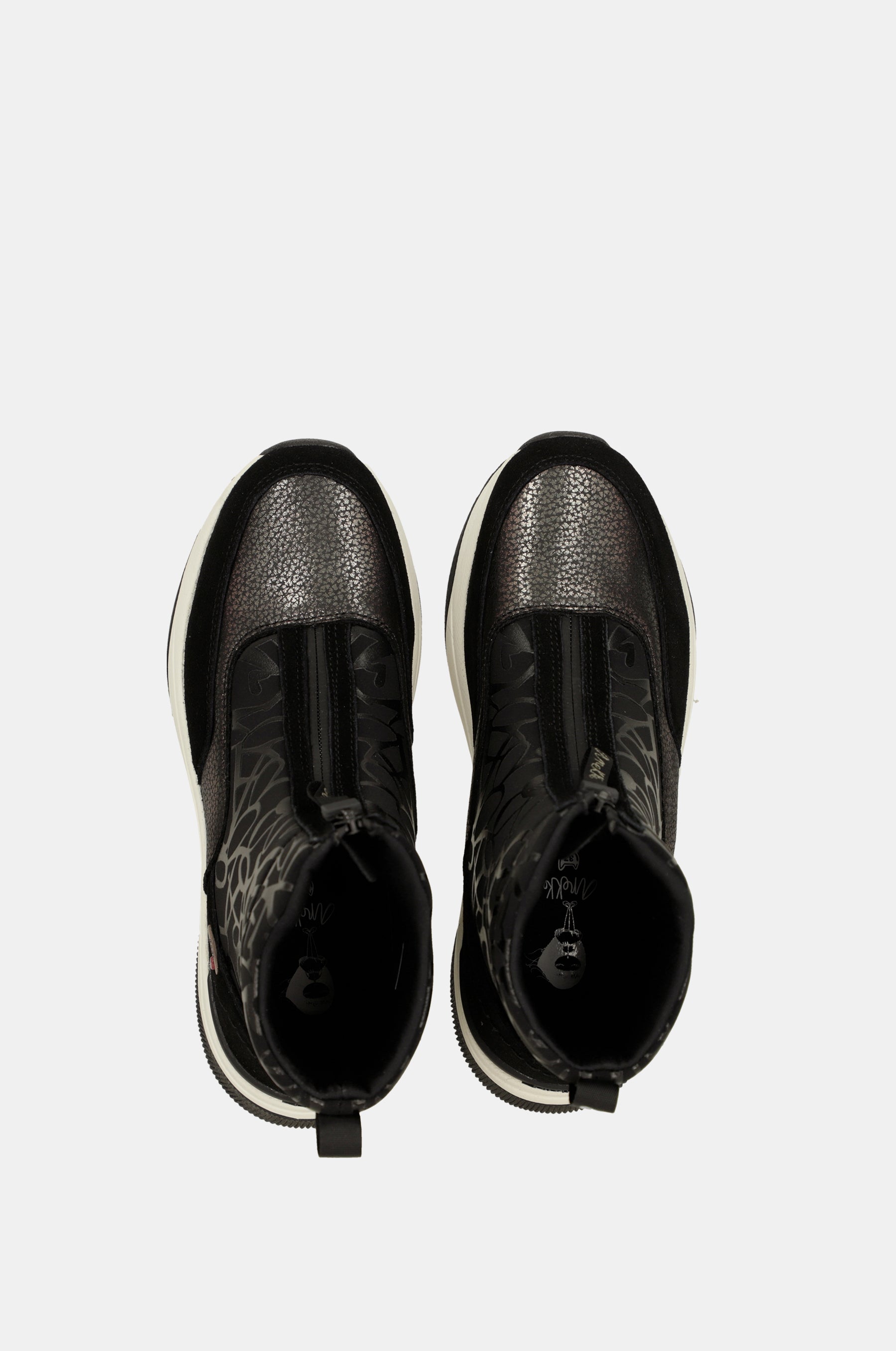 Dressy black sporty ankle boot