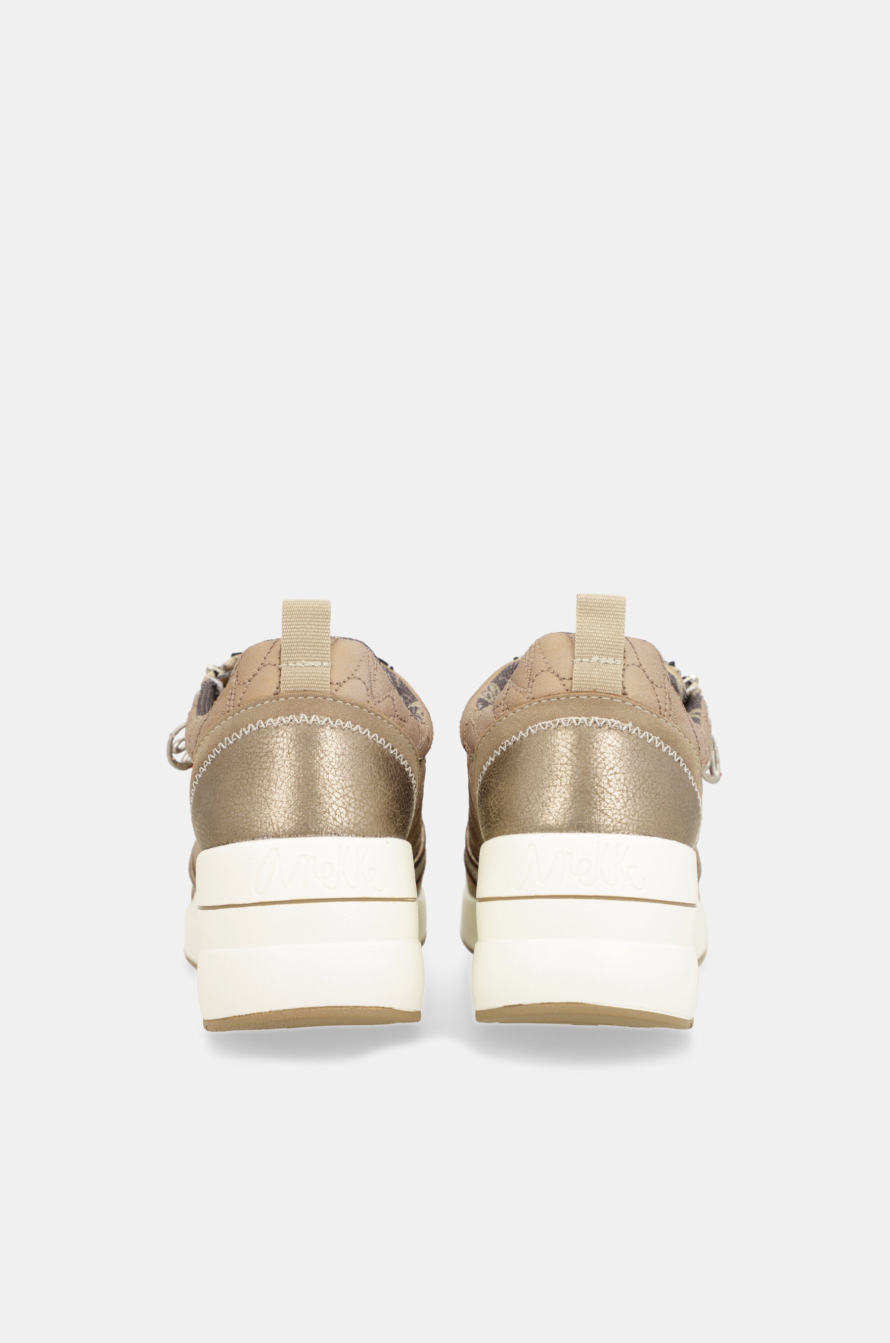 Dreams brown wedge sneakers