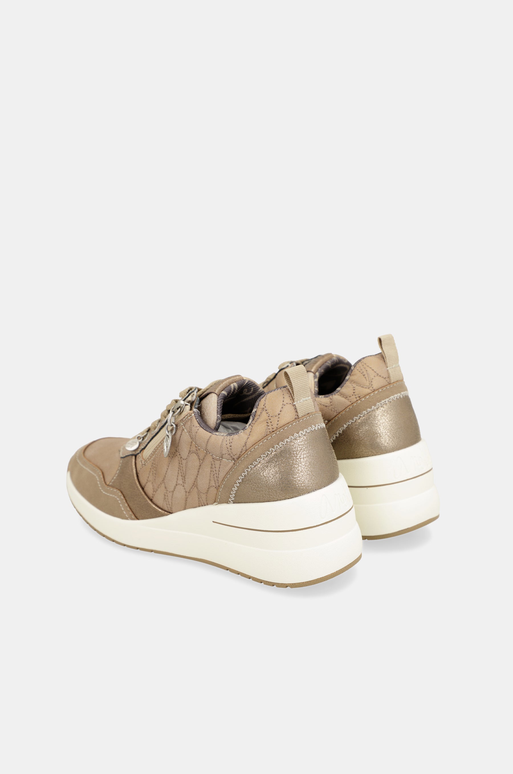 Dreams brown wedge sneakers