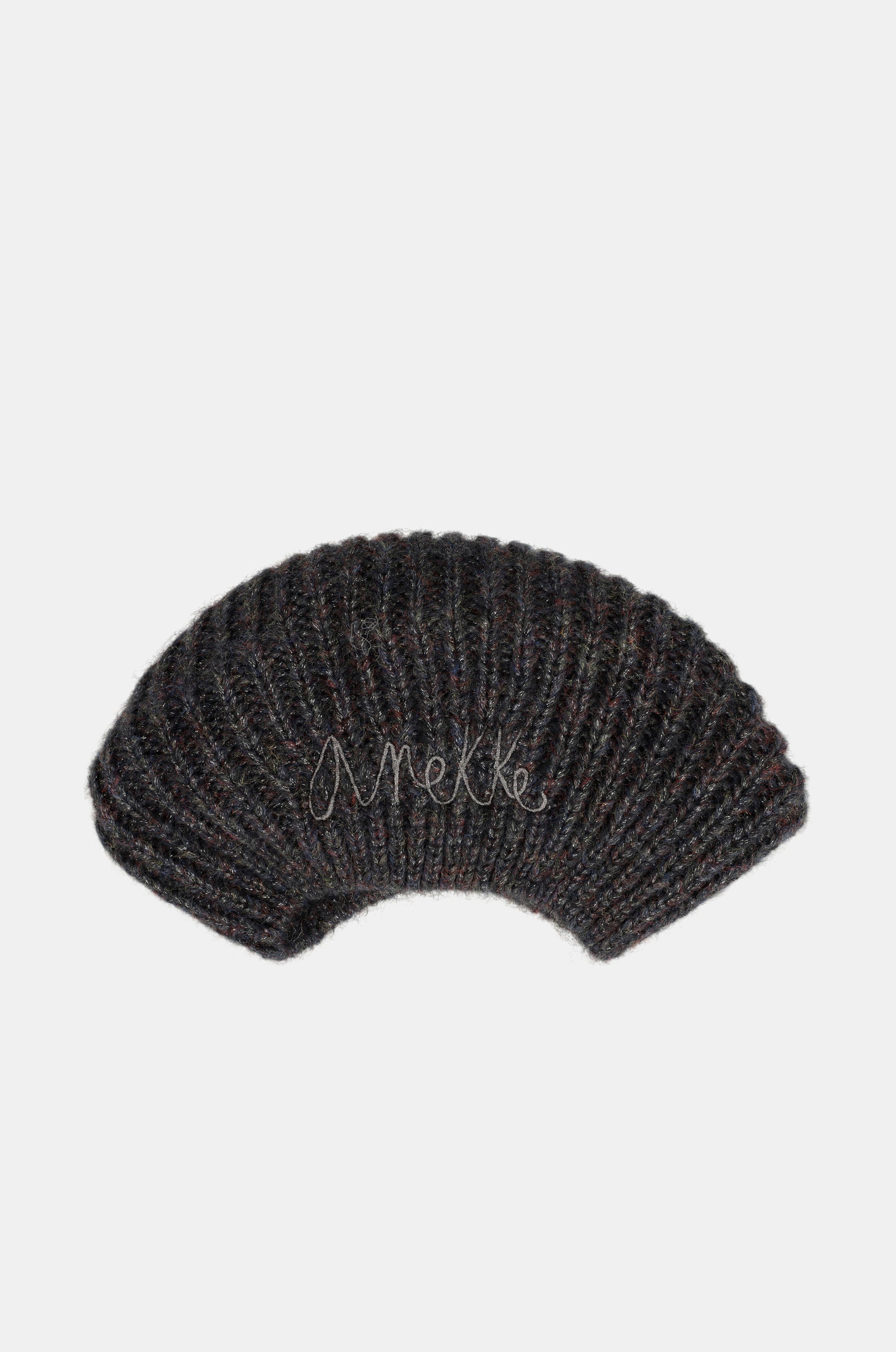 Black knitted beret