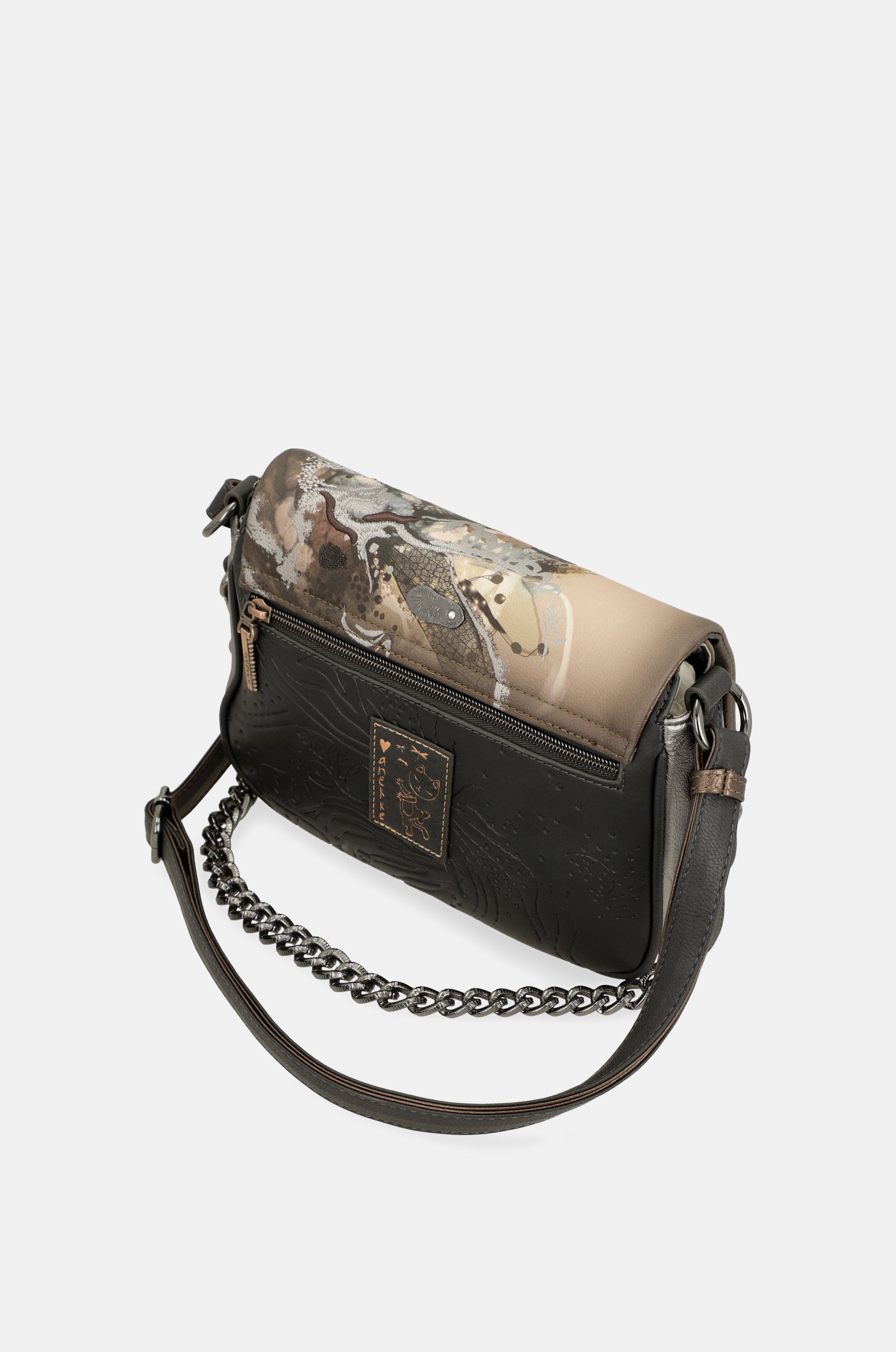 Wings crossbody bag with flap