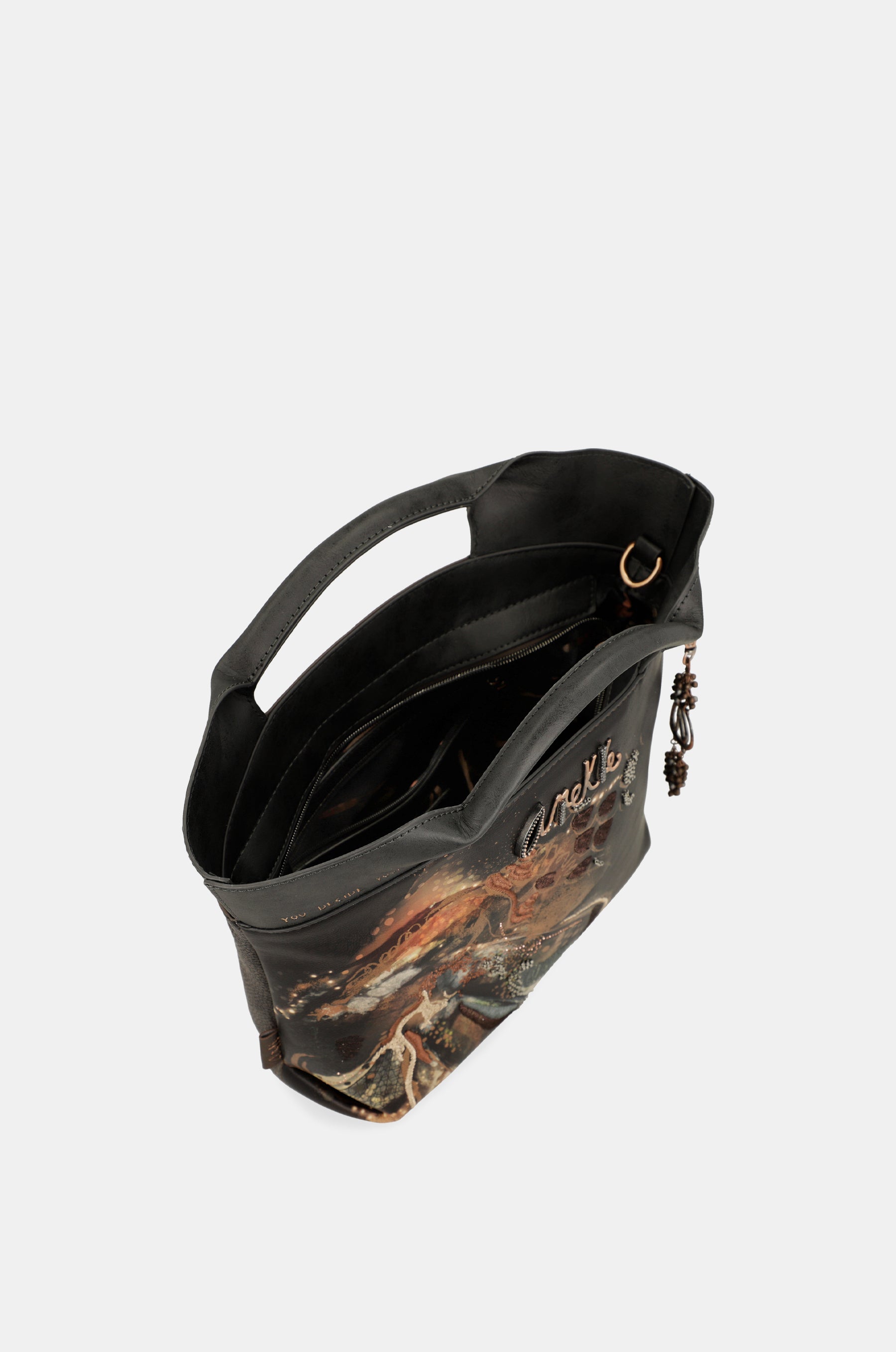 Wings short handles crossbody bag