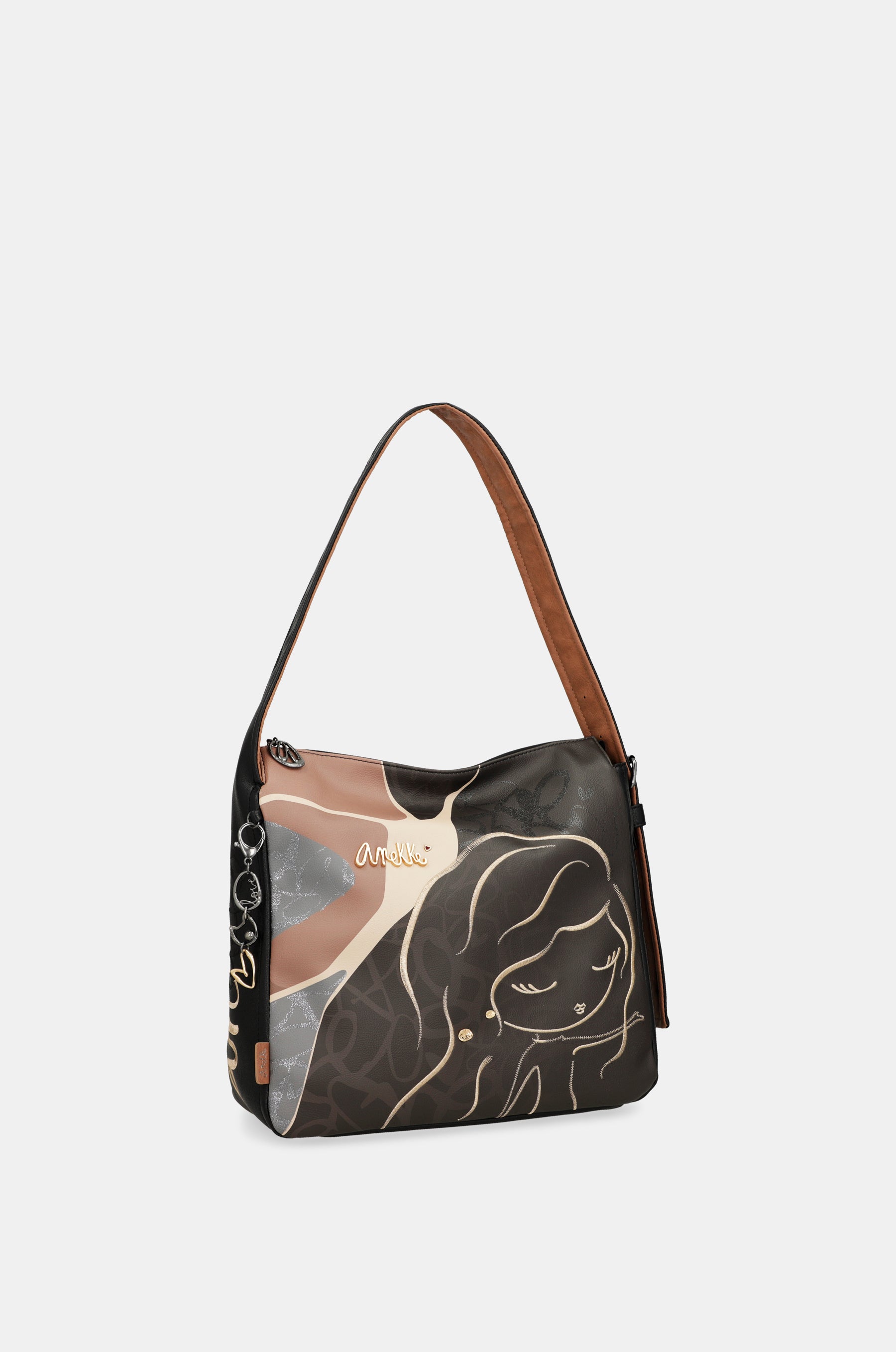 Heartbeat short handle shoulder bag