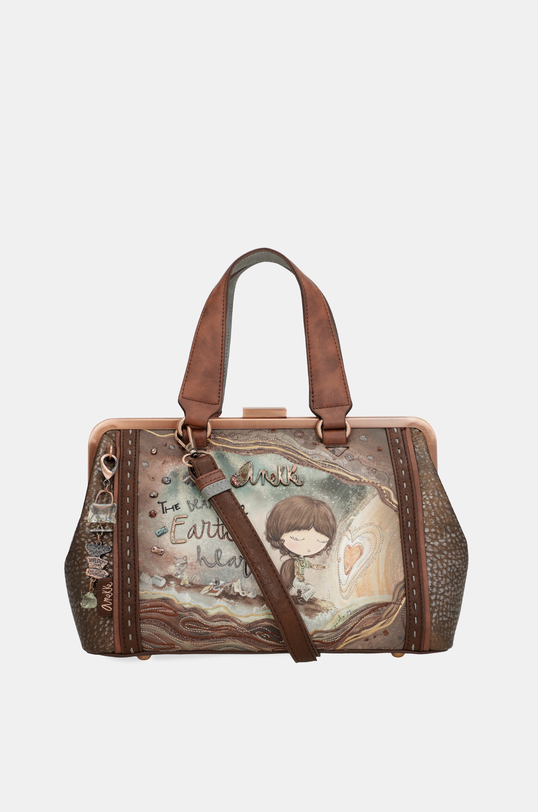 Core kiss clasp bag