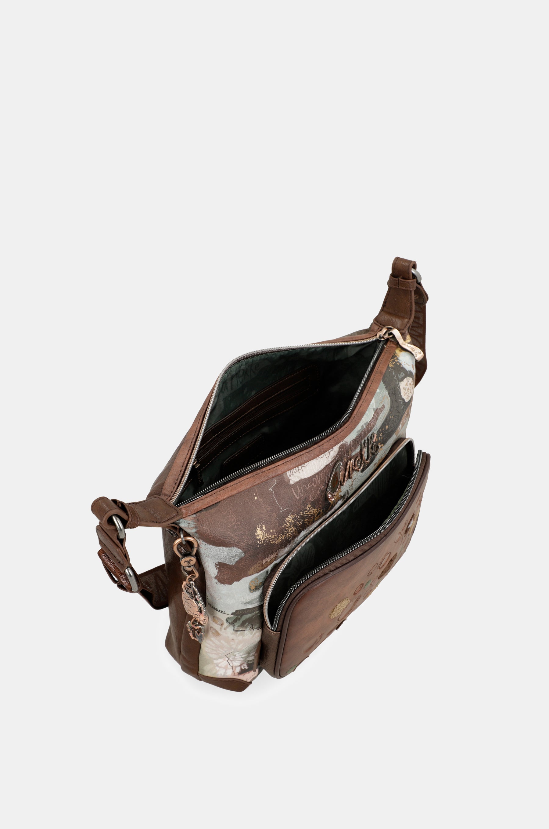 Outer crossbody large bag with pockets