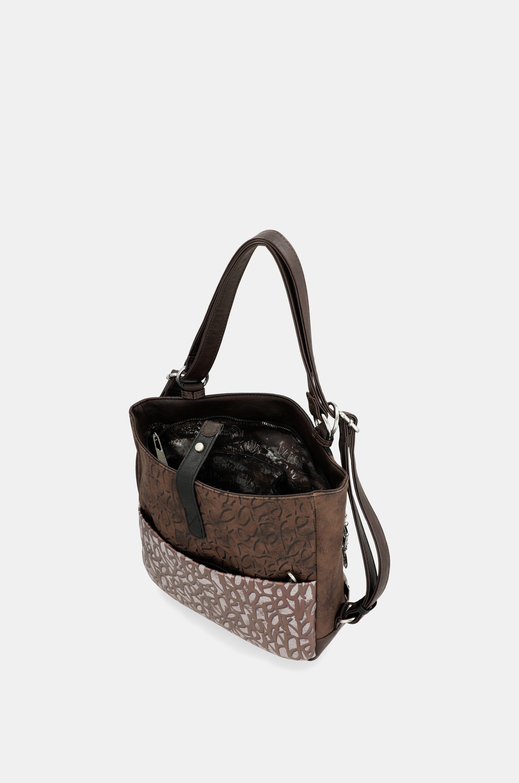 Mantle bag convertible into a backpack