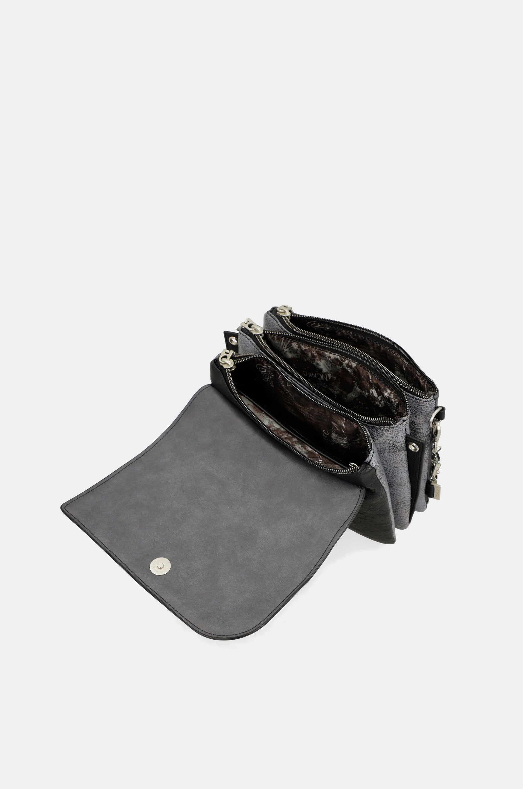 Crust crossbody bag with flap