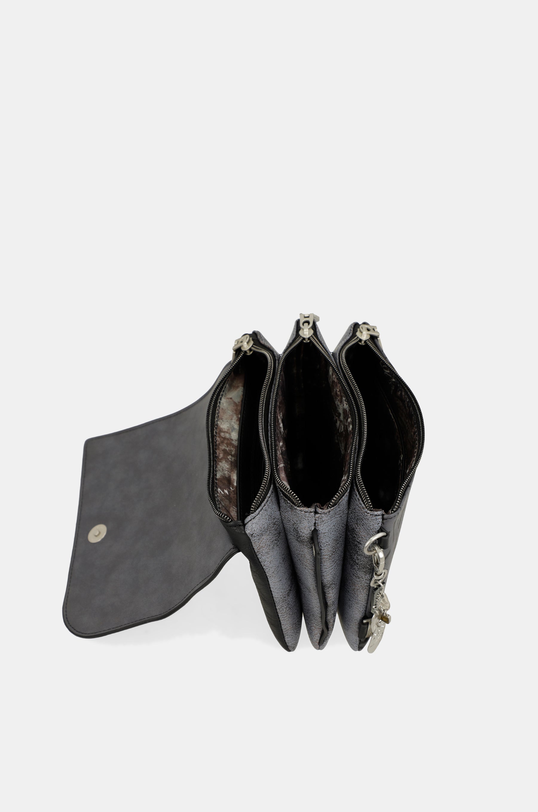 Crust crossbody bag with flap