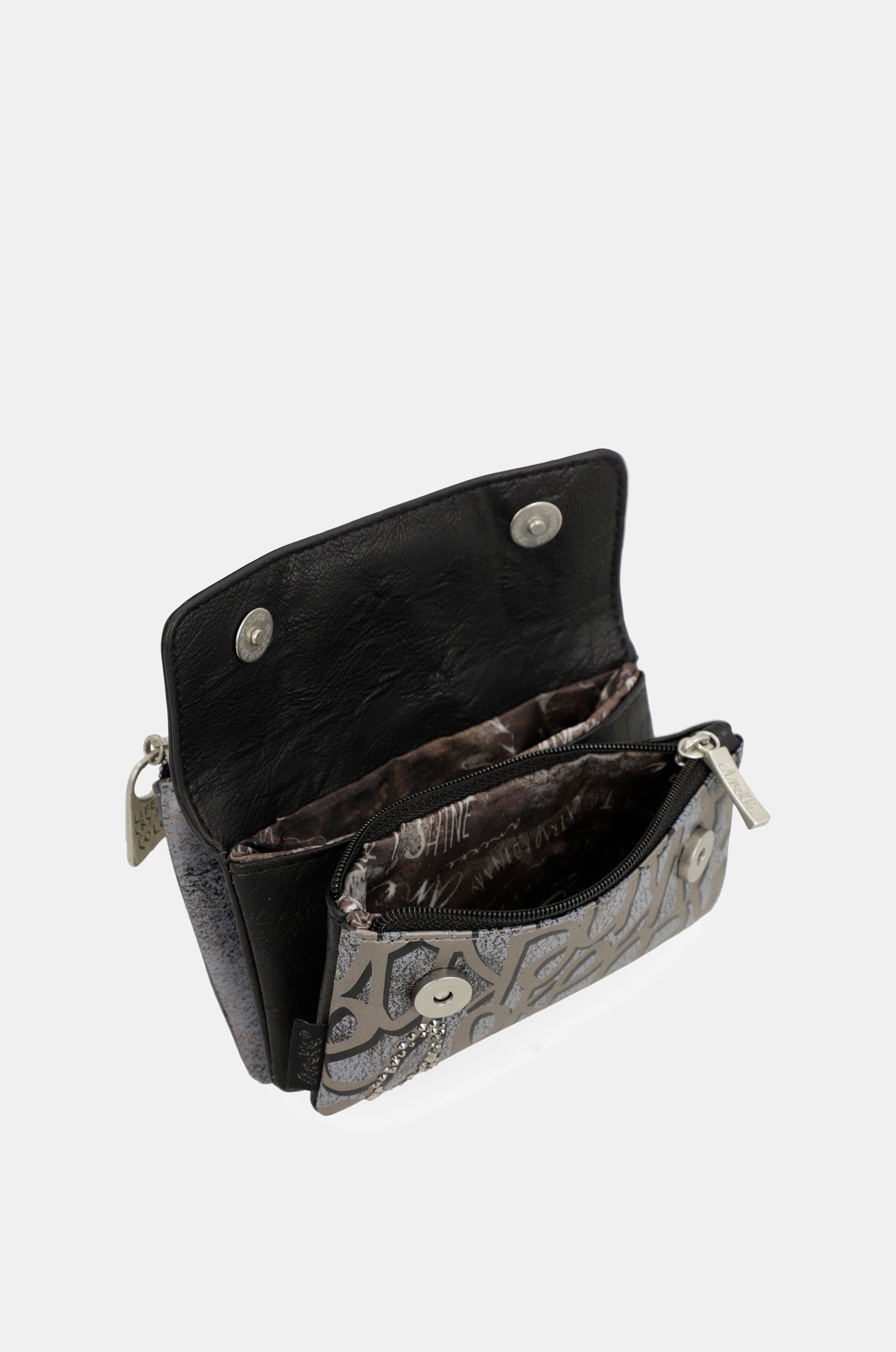 Crust coin purse flap with flap