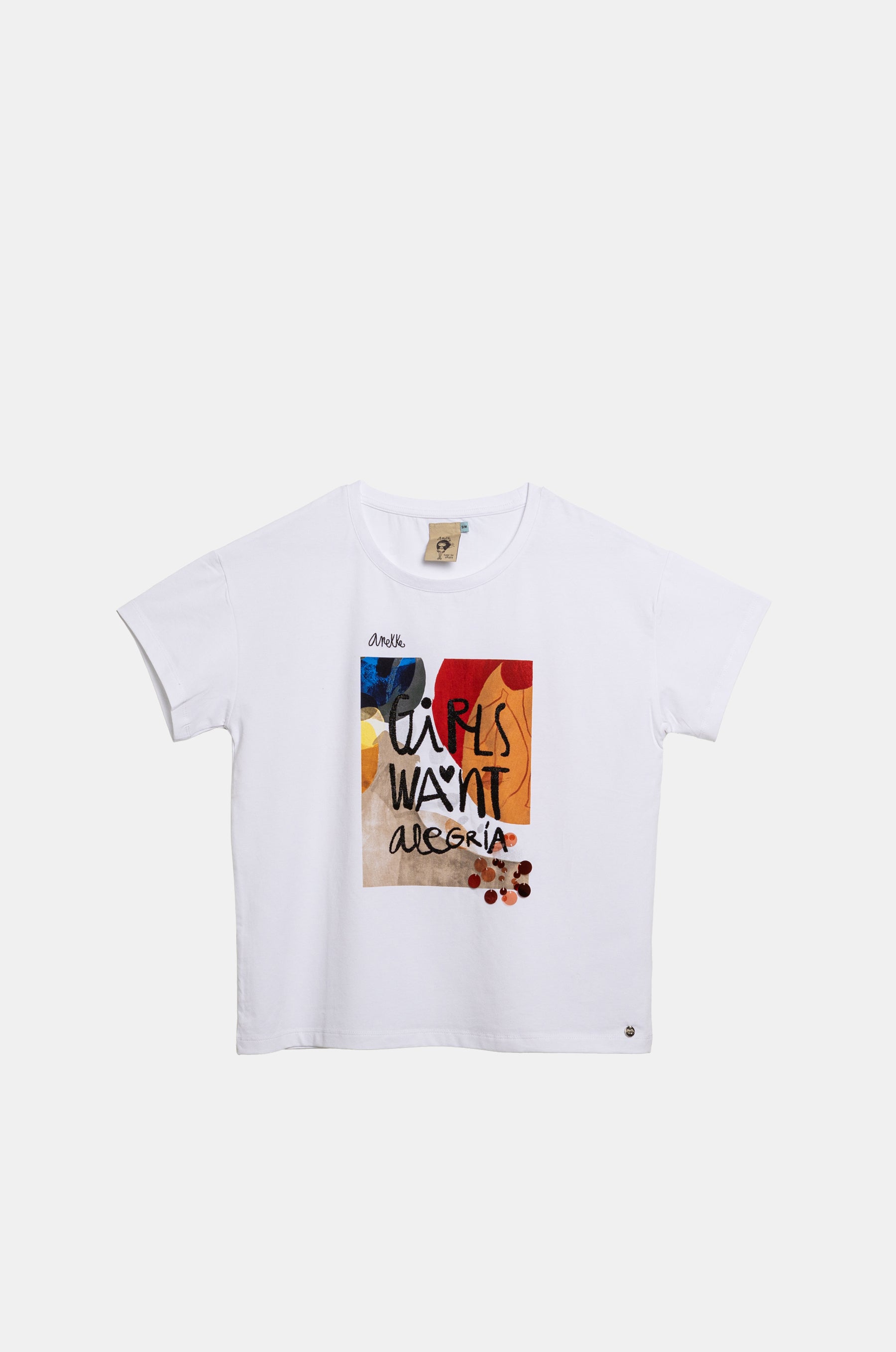 White short-sleeve T-shirt Alma