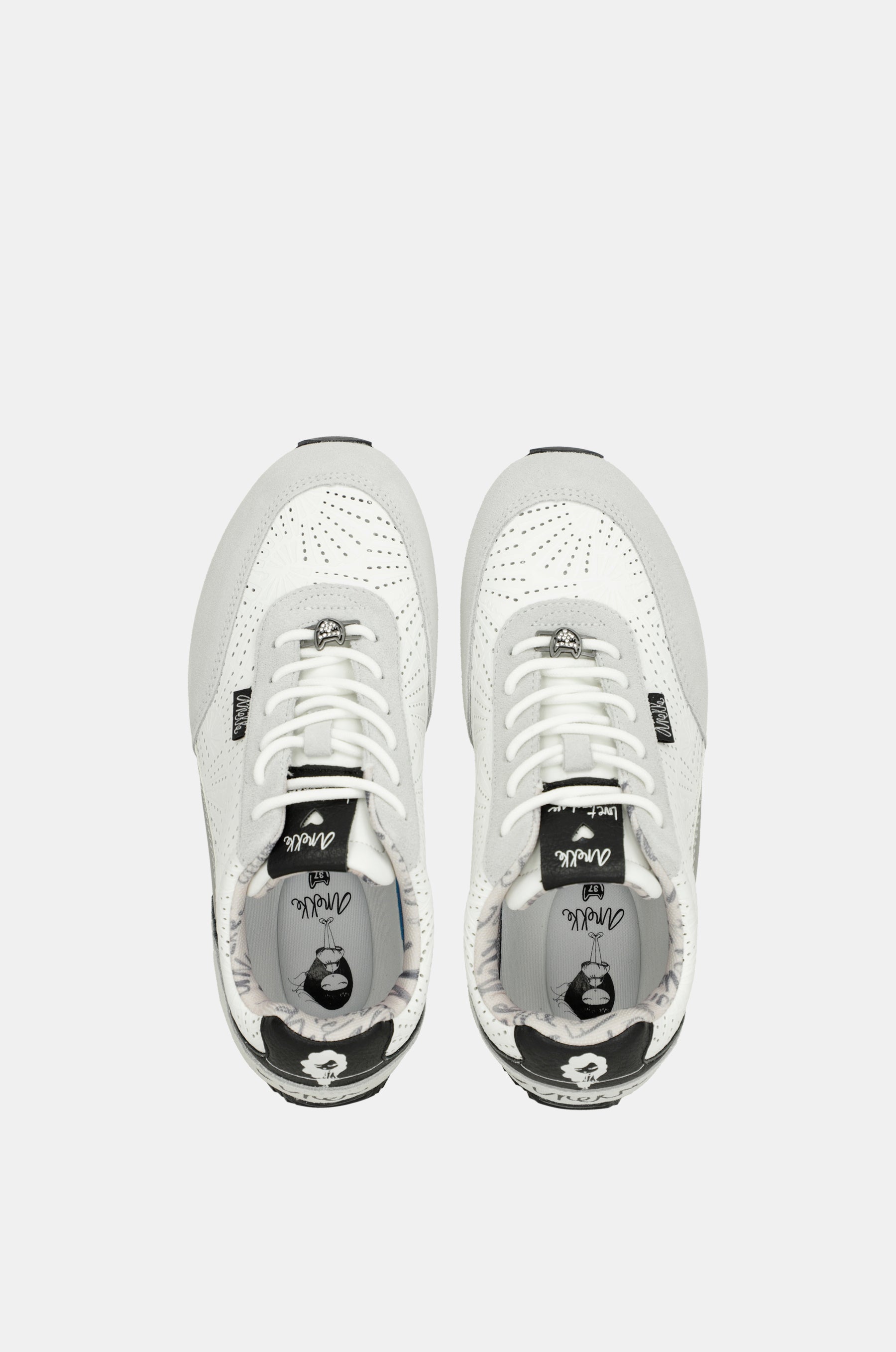White Polka Dot Sneakers