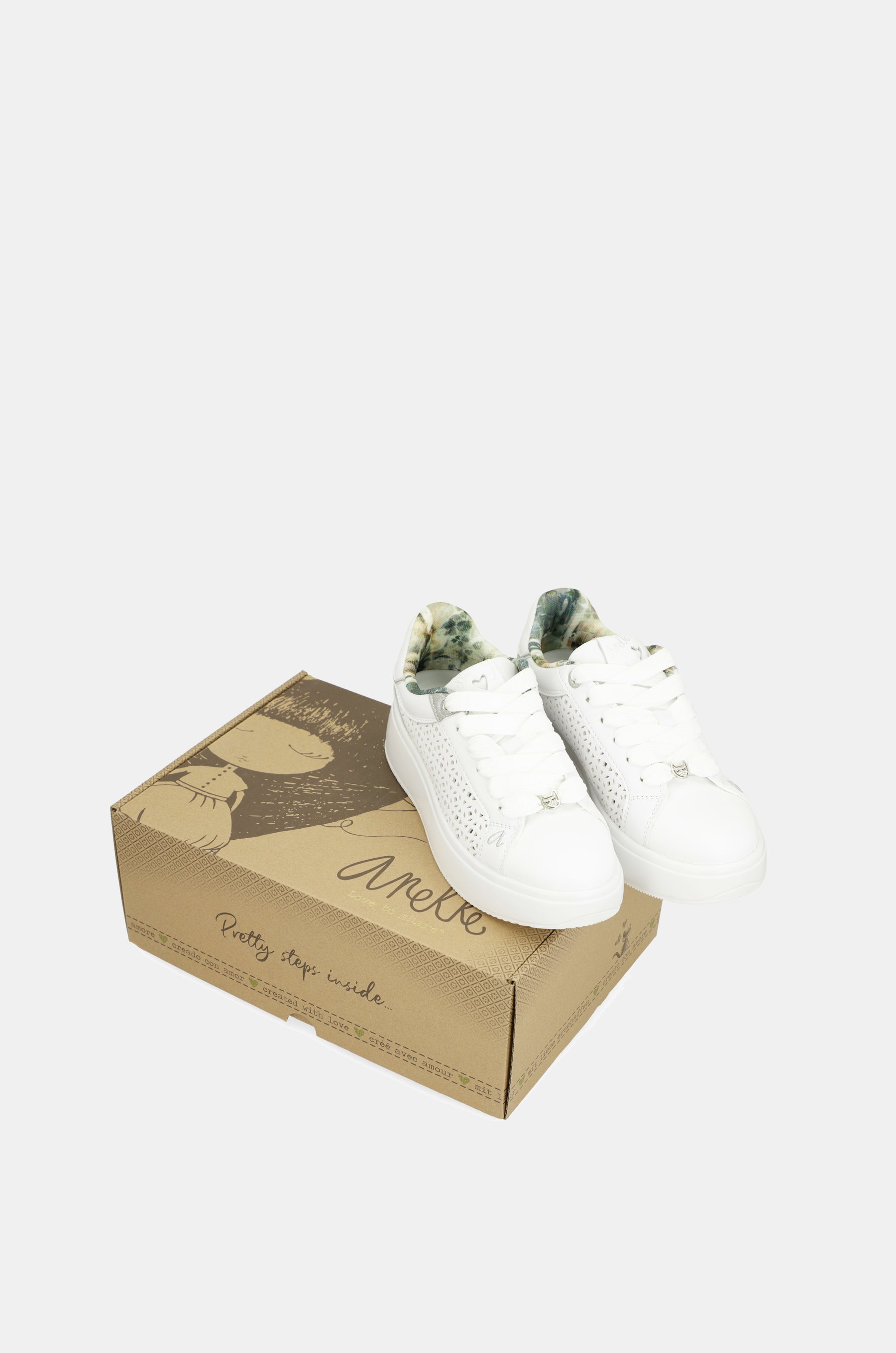 White Spotted Sneakers