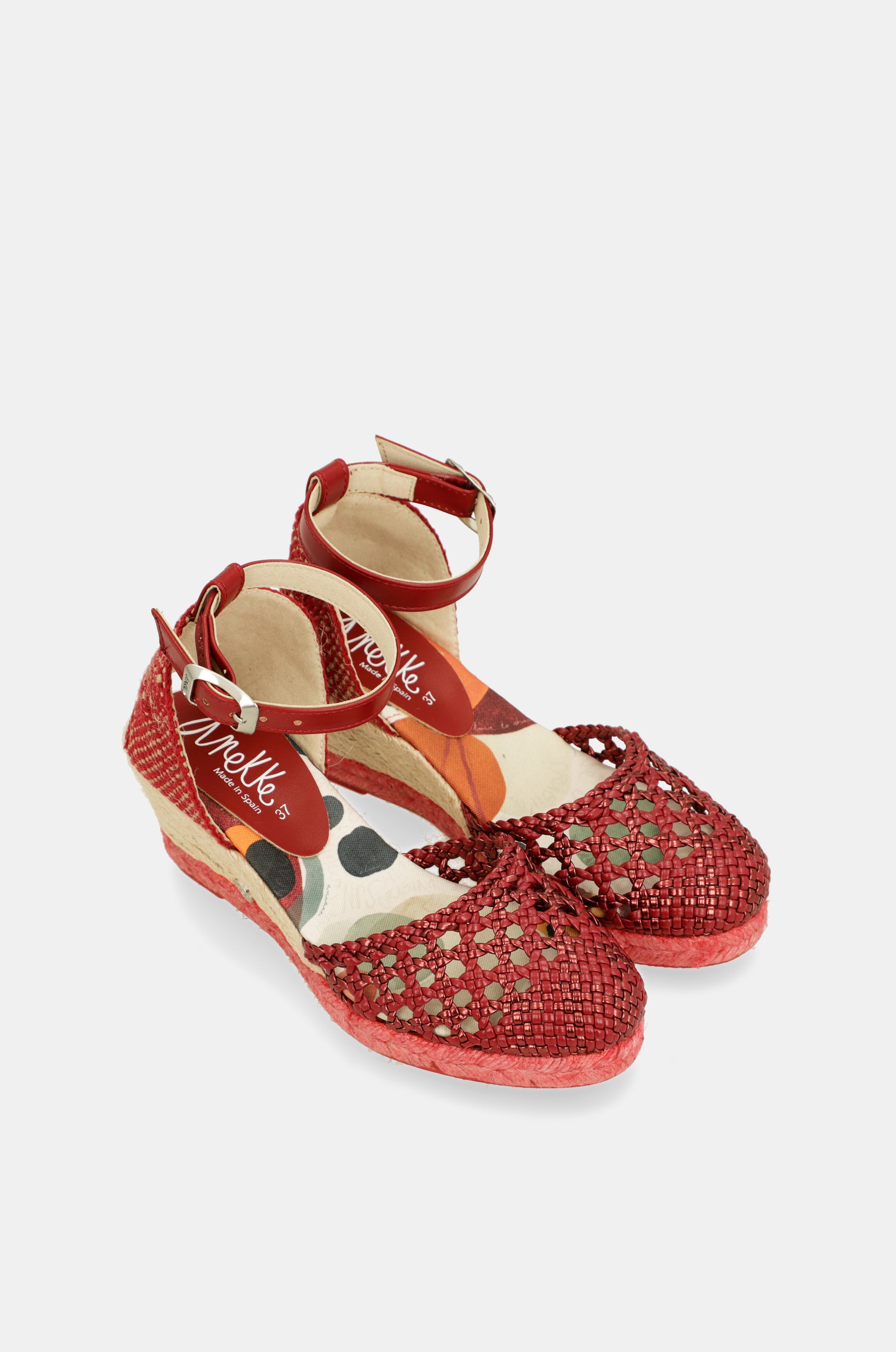 Red wedge sandals Alma