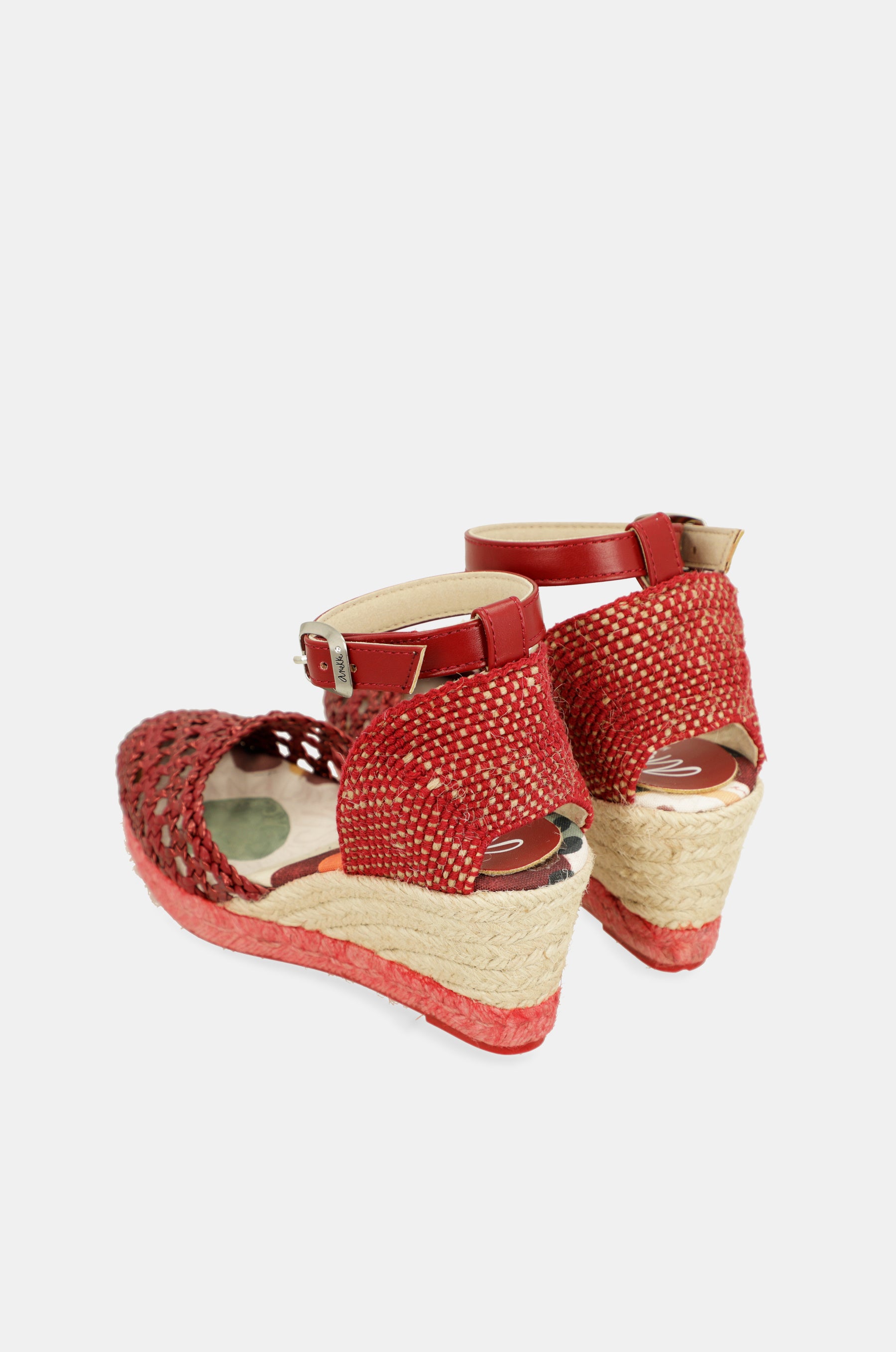 Red wedge sandals Alma