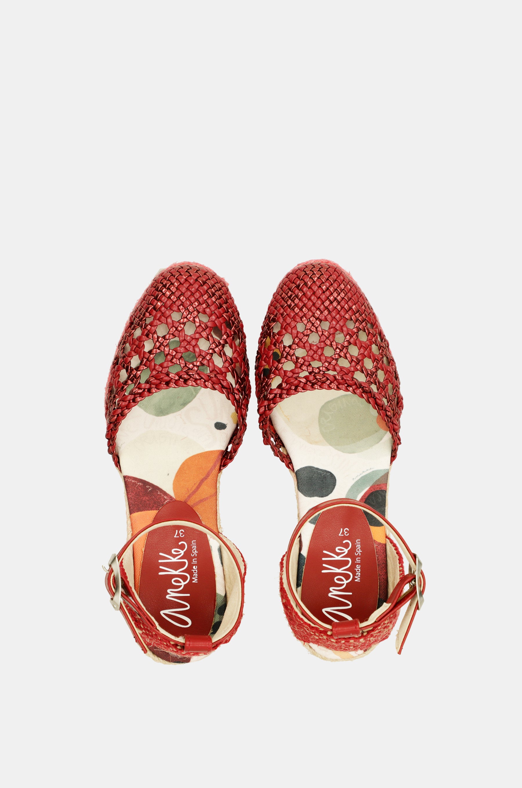 Red wedge sandals Alma