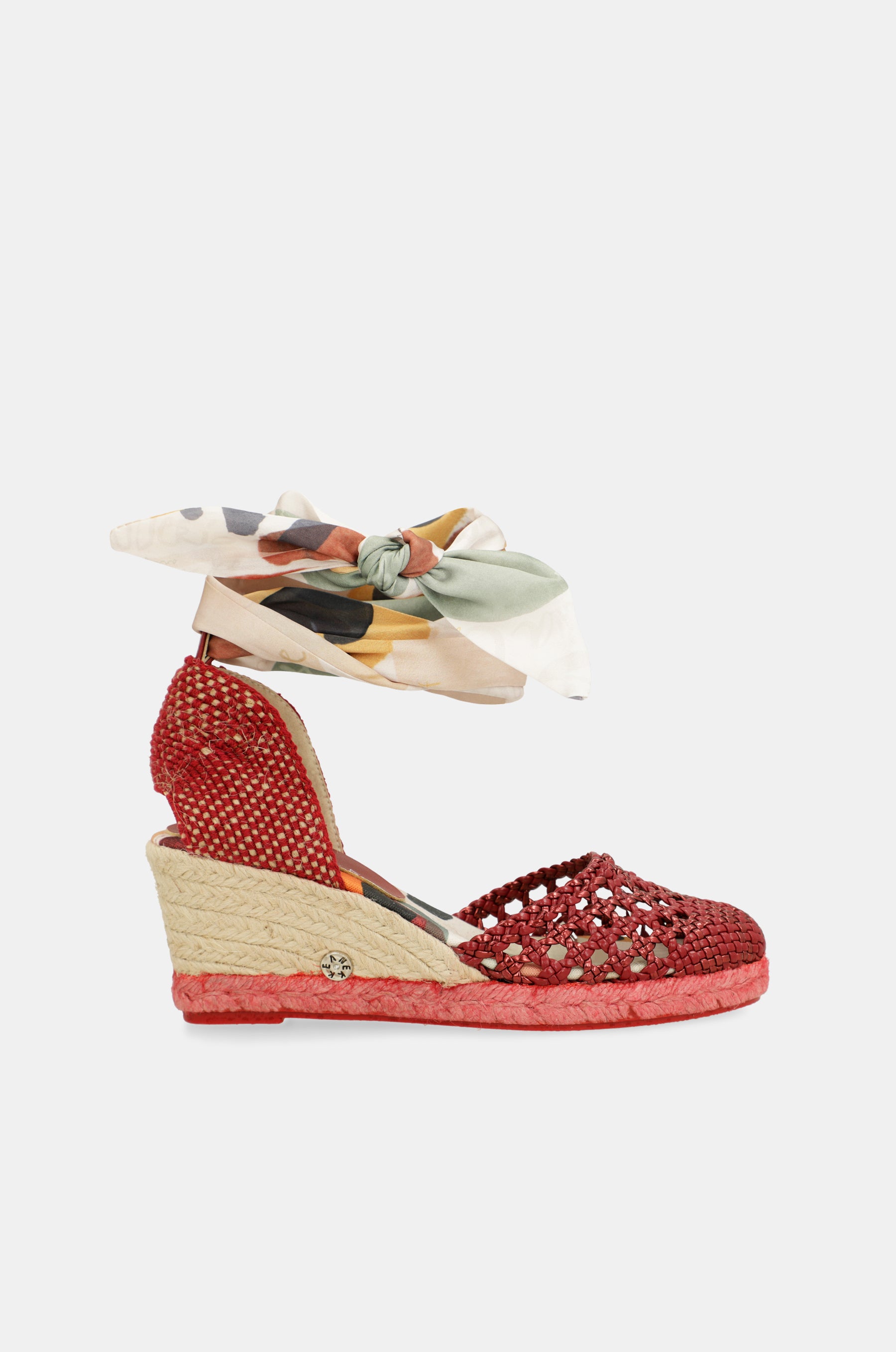 Red wedge sandals Alma