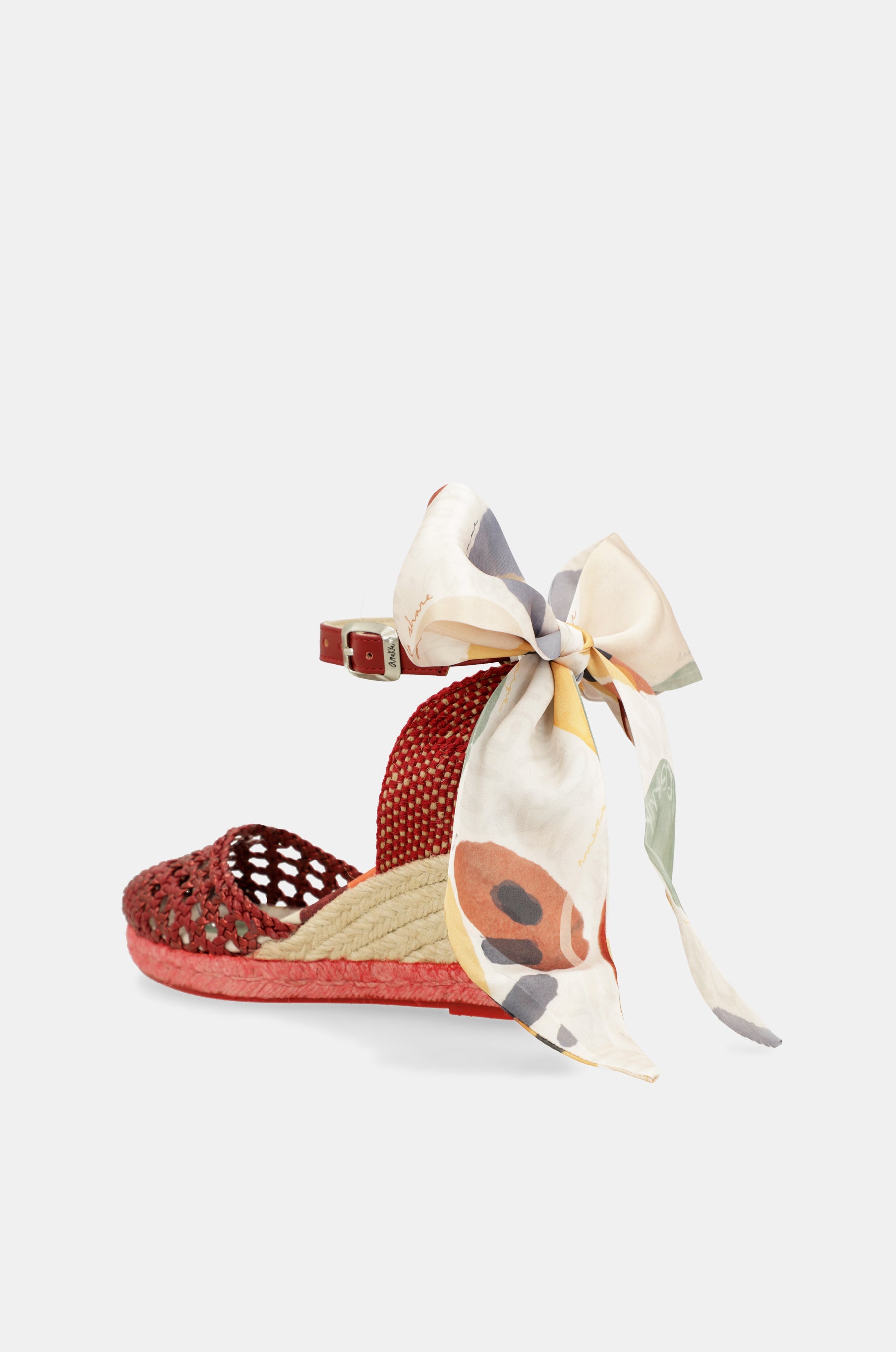 Red wedge sandals Alma
