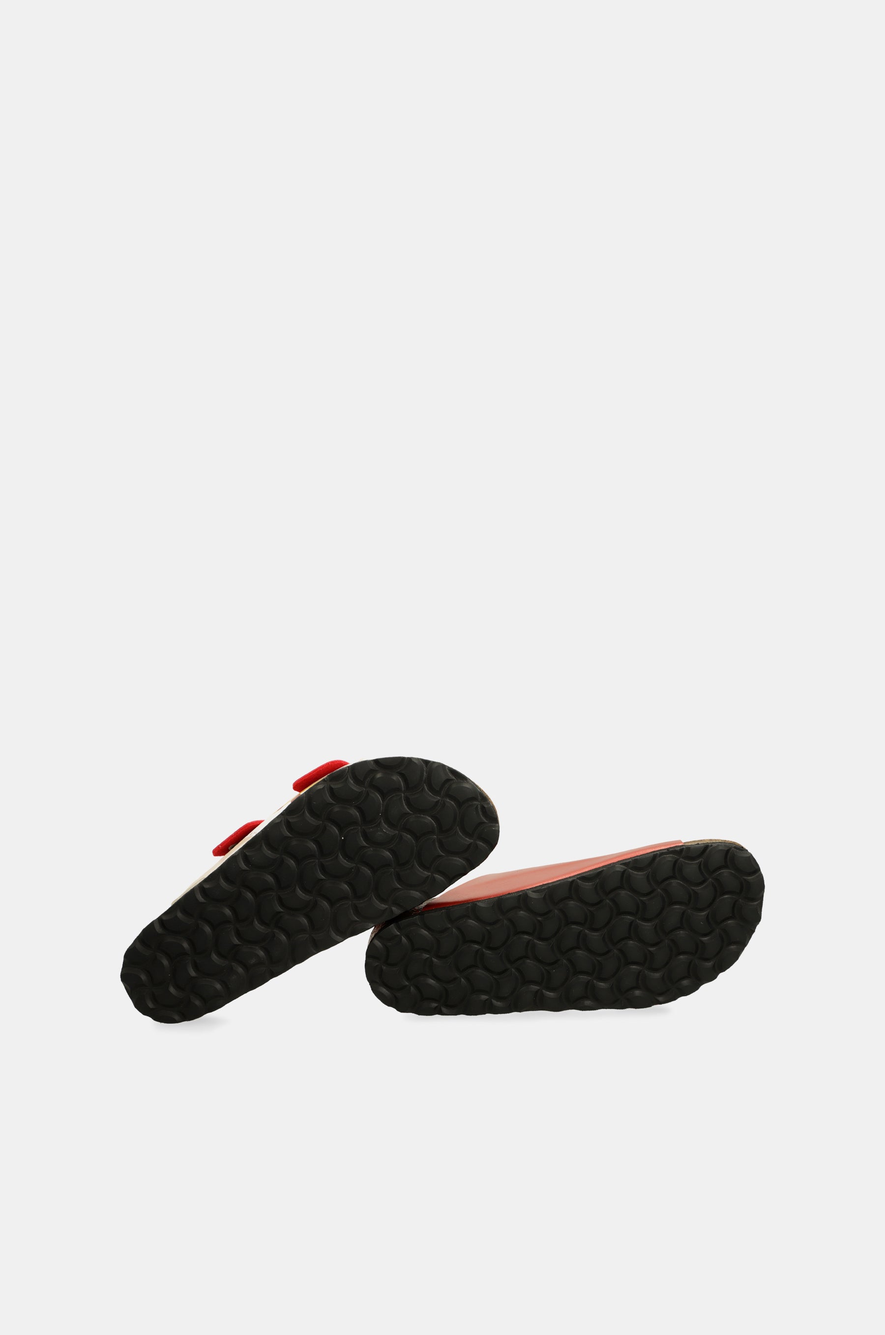 Red multicolor bio sandals