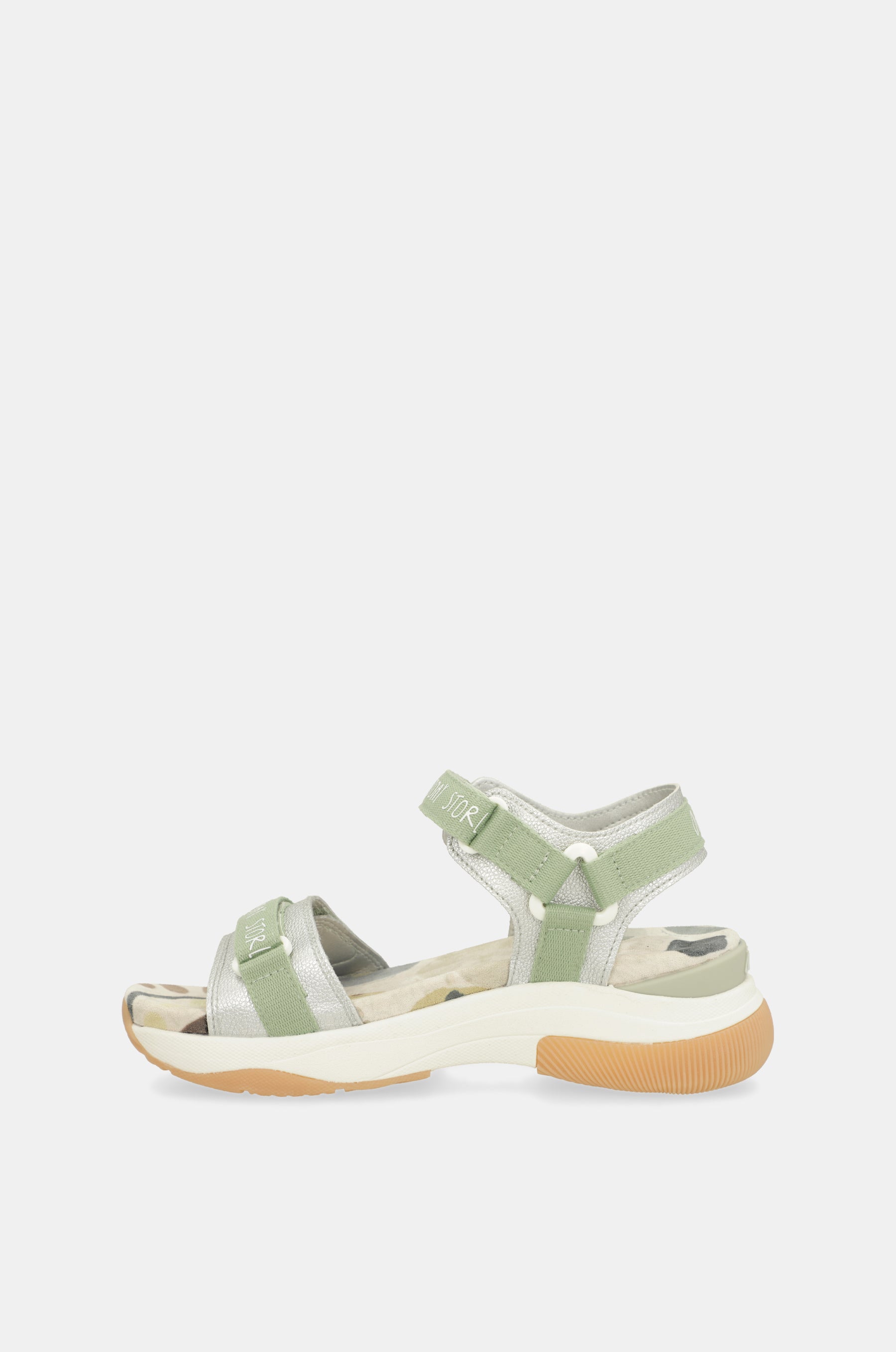 Green sports sandals