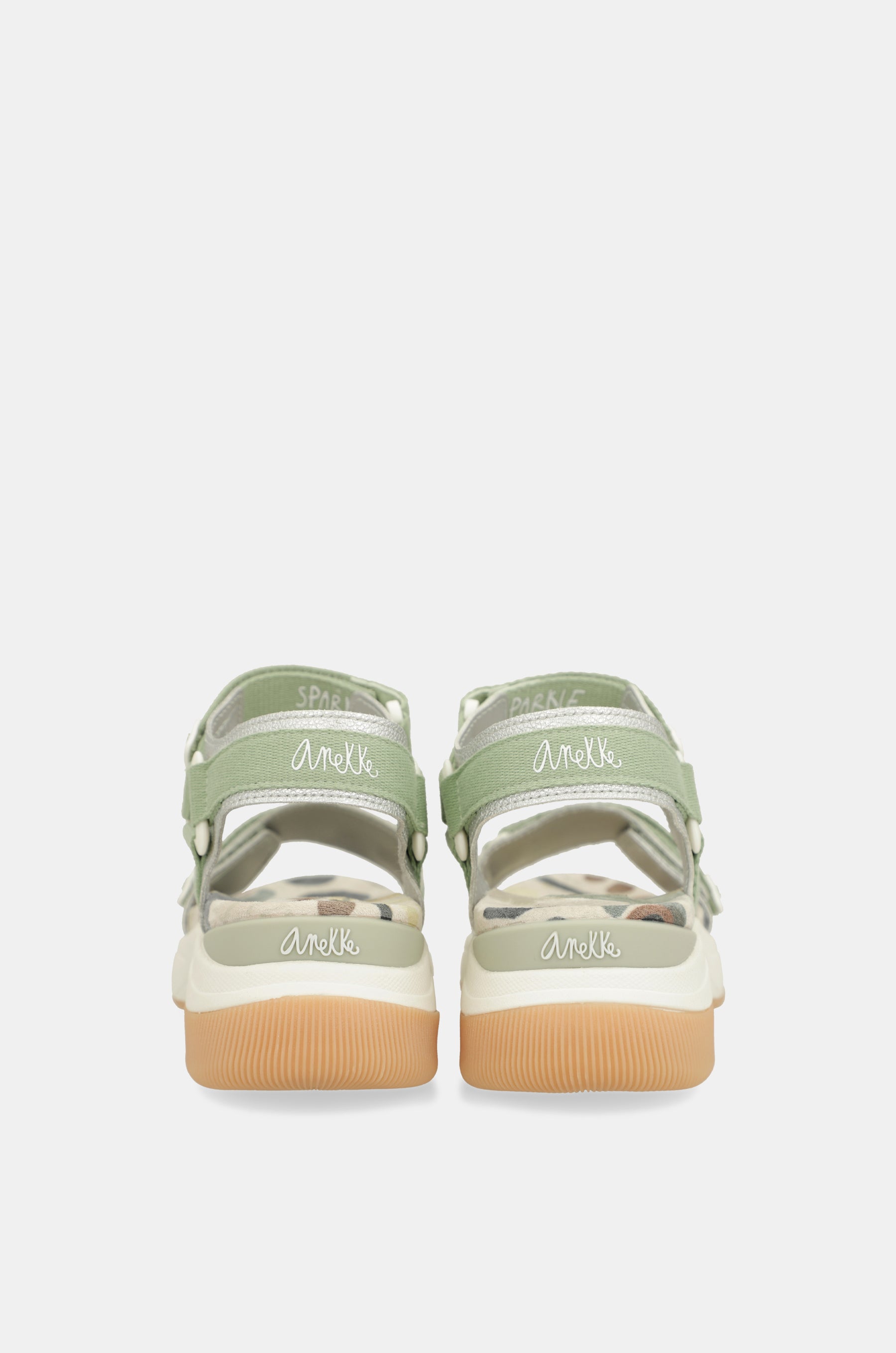 Green sports sandals