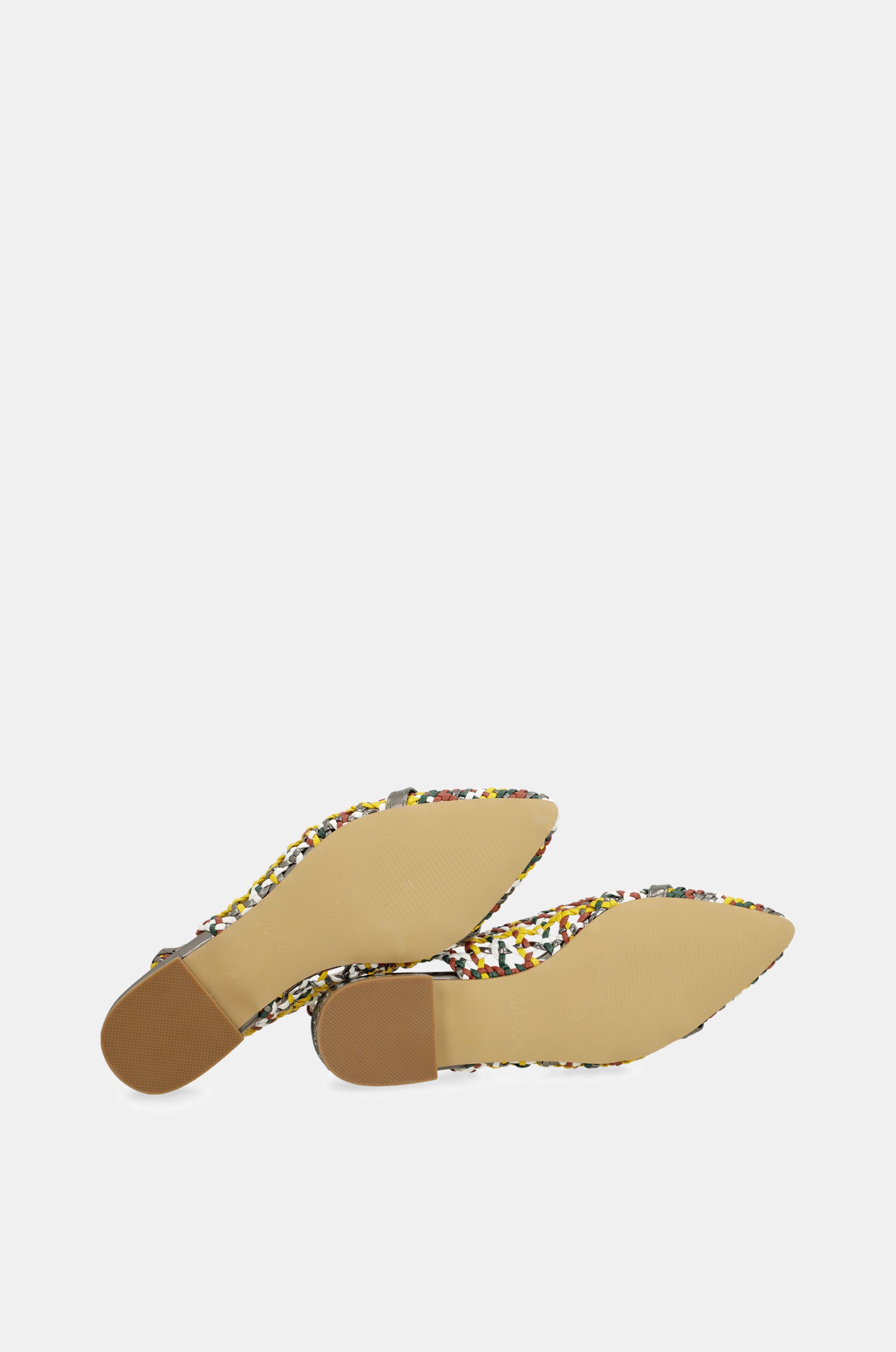 Multicolor slingback ballet flats