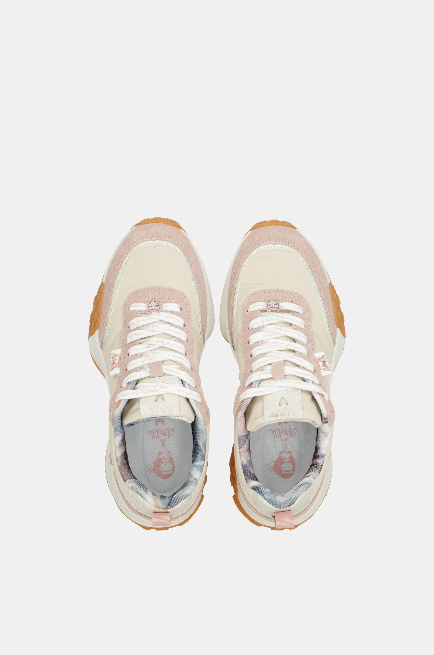 Retro pink sneakers